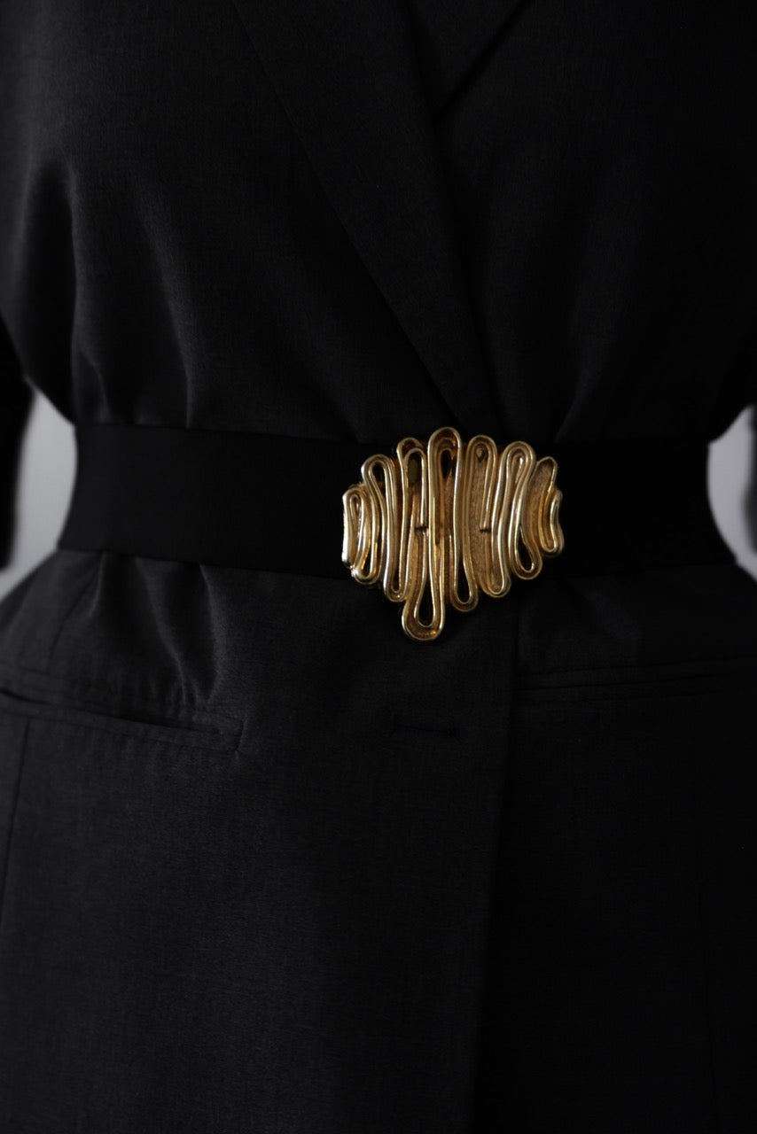 Golden Wave Belt|Vintage Baazaar 