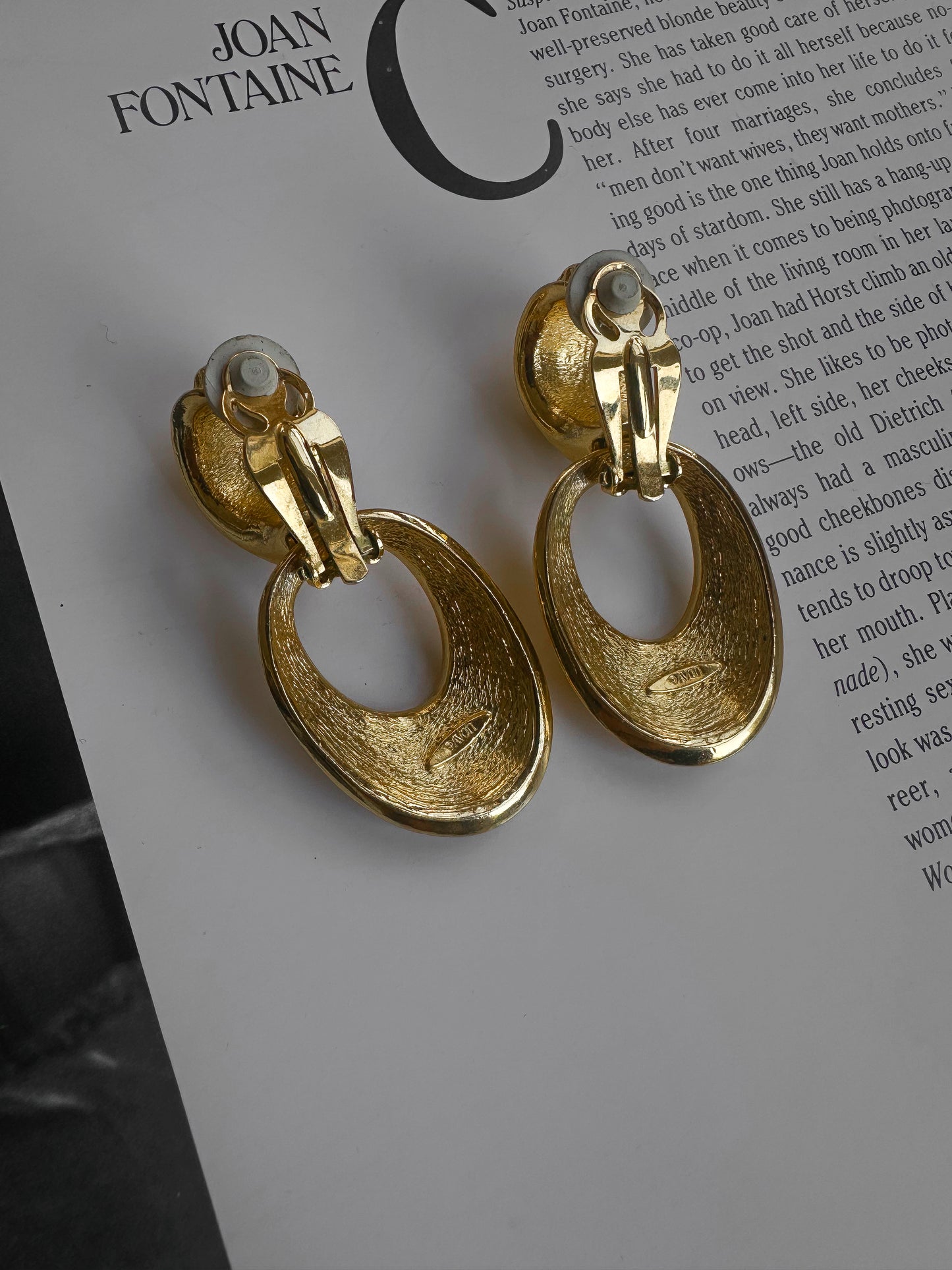 Golden Horizon Avon Earrings|Vintage Baazaar 