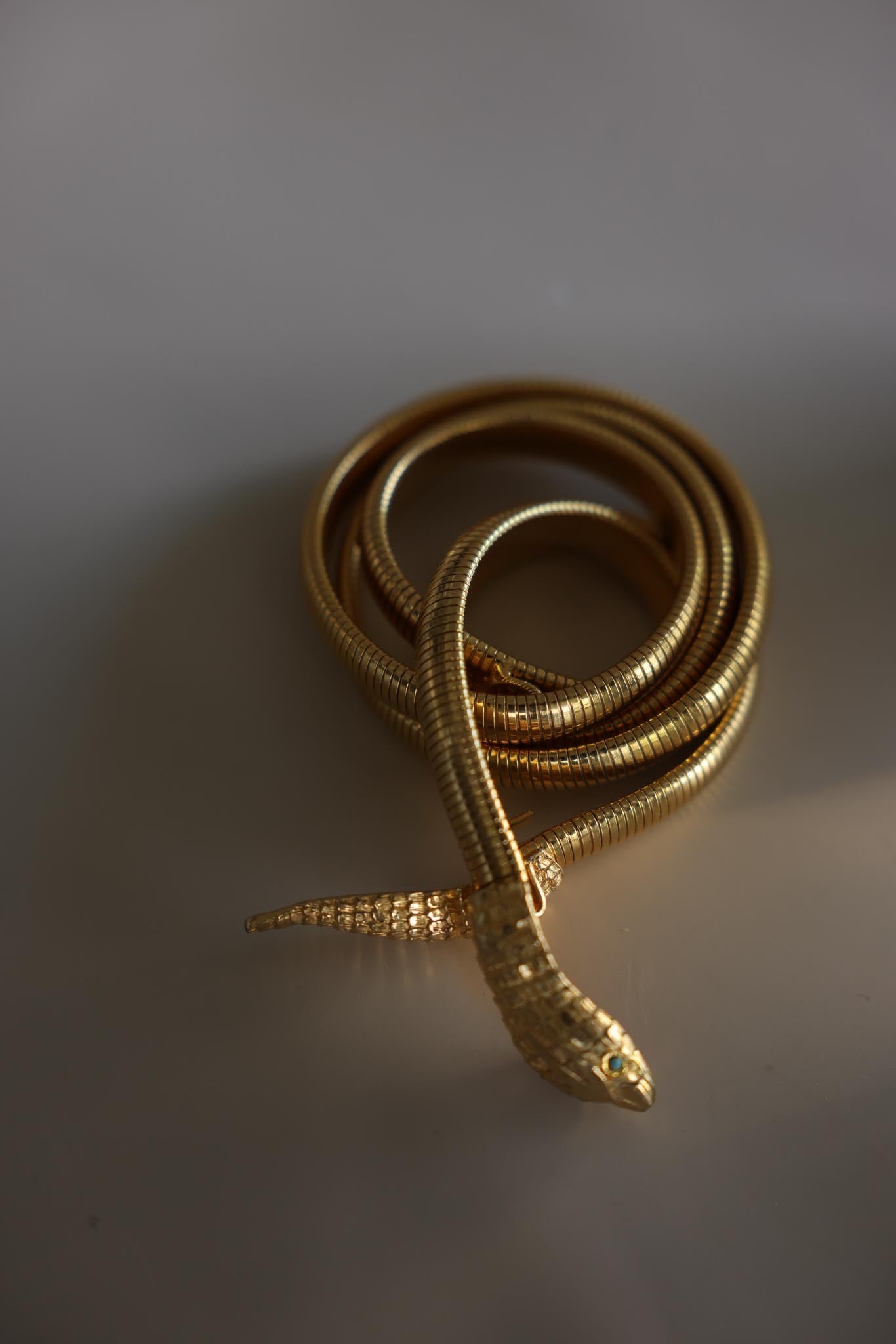 Vintage 1980s stretch snake wrap belt/necklace