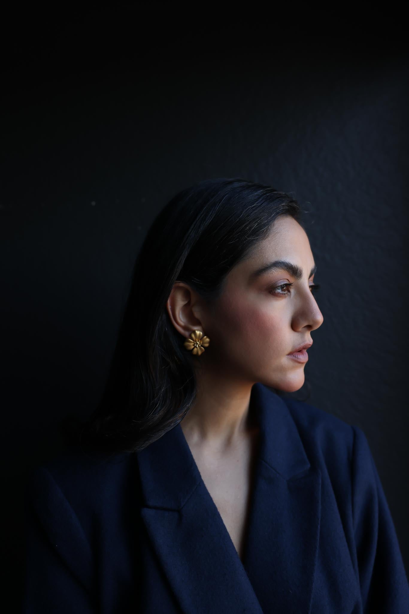 Golden Bloom Earrings|Vintage Baazaar 