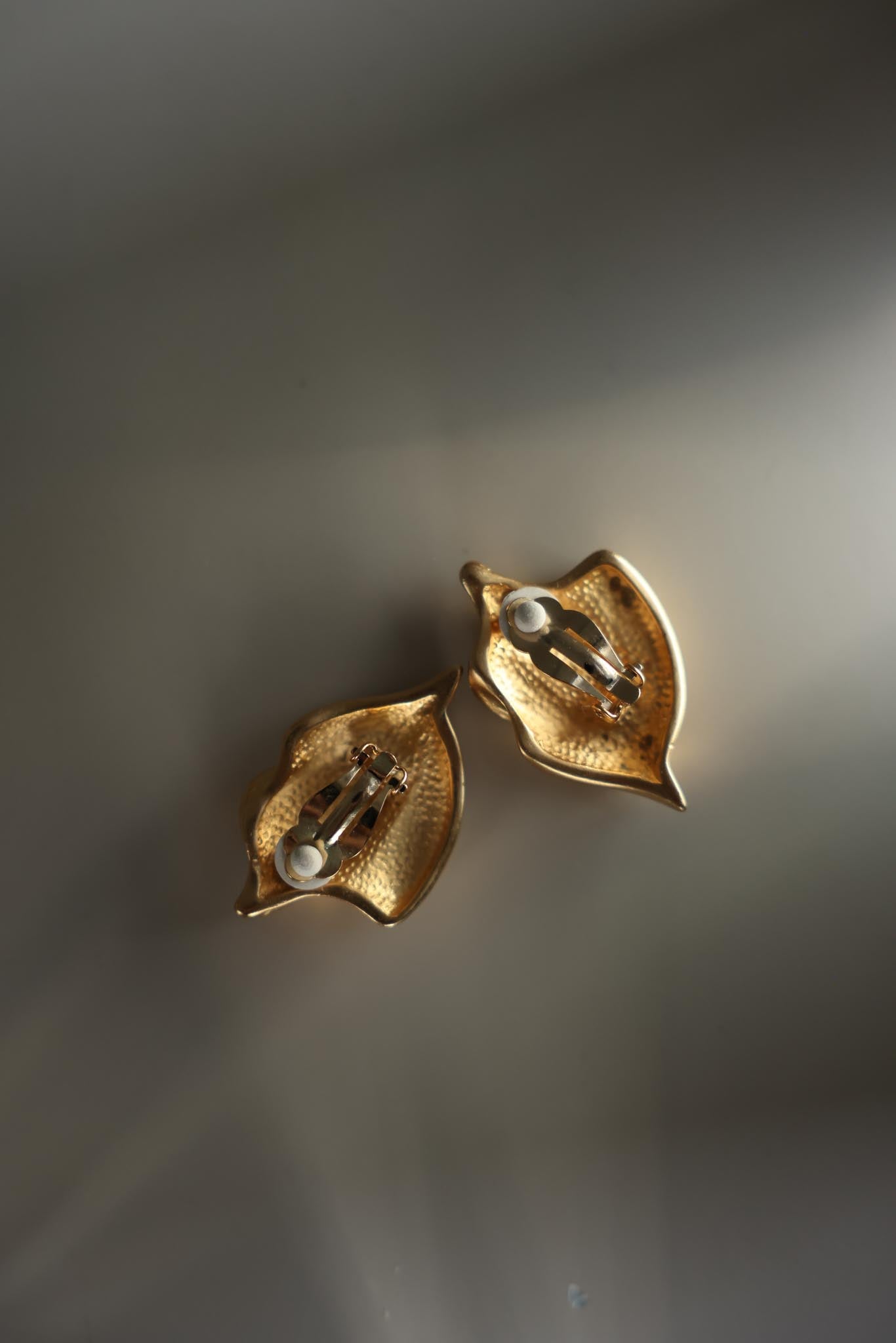 Gold Leaf Clip-On Earrings