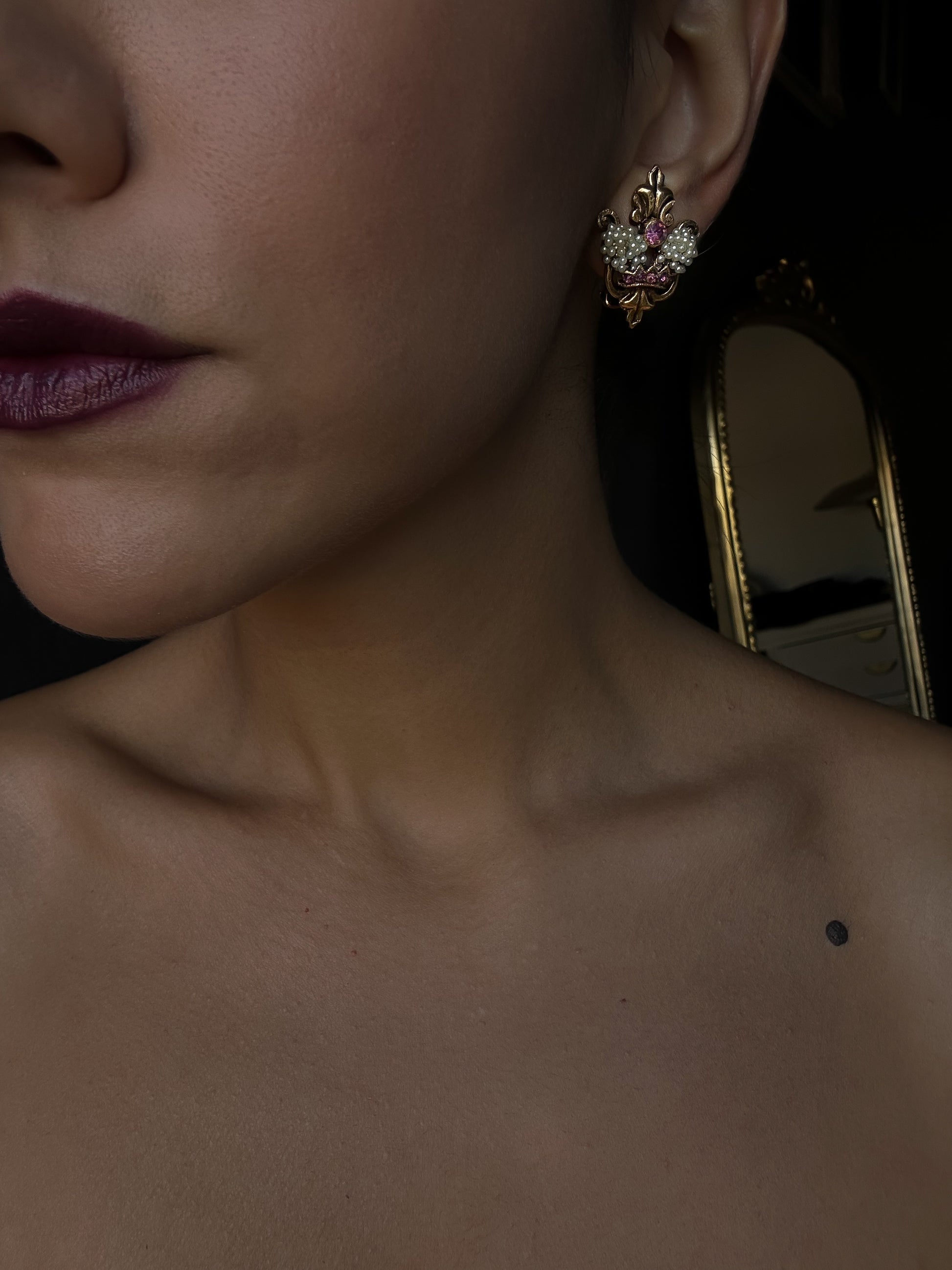 Baroque Blossom Earrings|Vintage Baazaar 