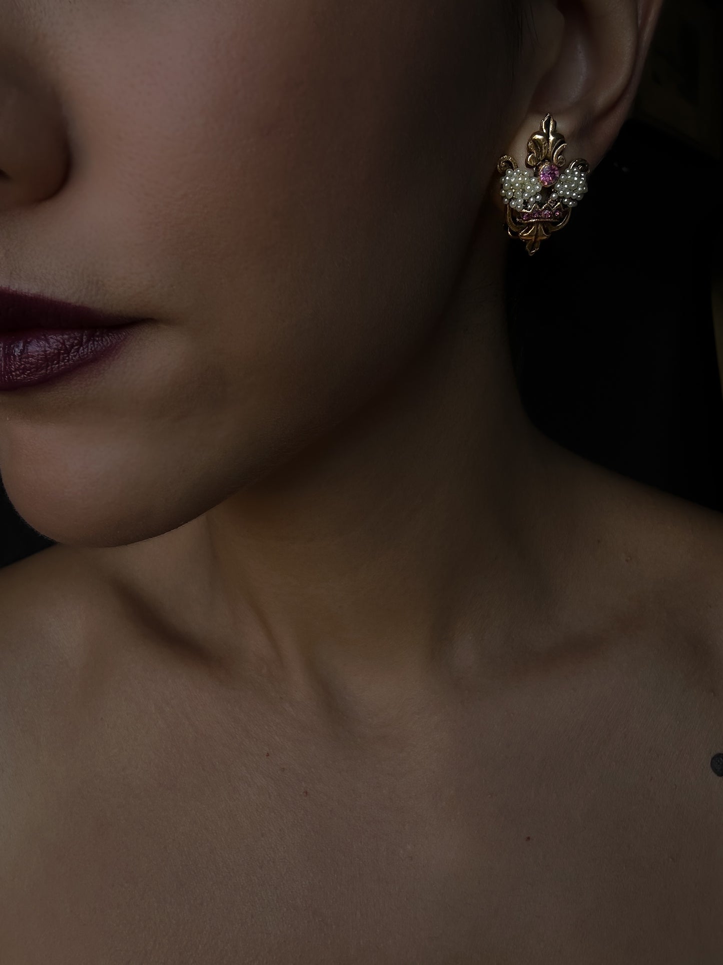 Baroque Blossom Earrings|Vintage Baazaar 