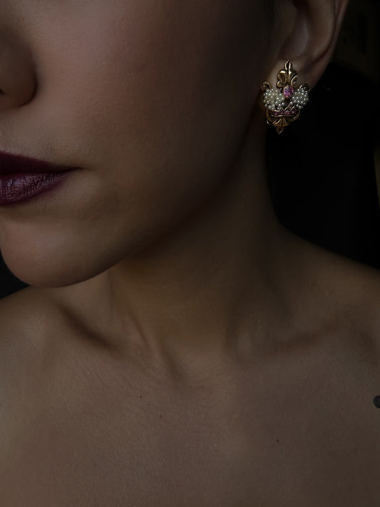 Baroque Blossom Earrings|Vintage Baazaar 