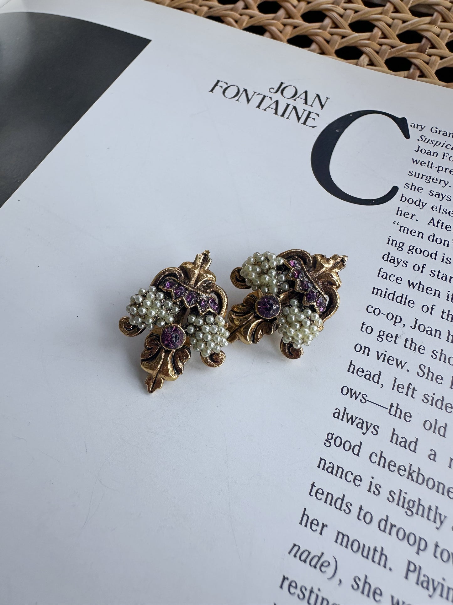 Baroque Blossom Earrings|Vintage Baazaar 