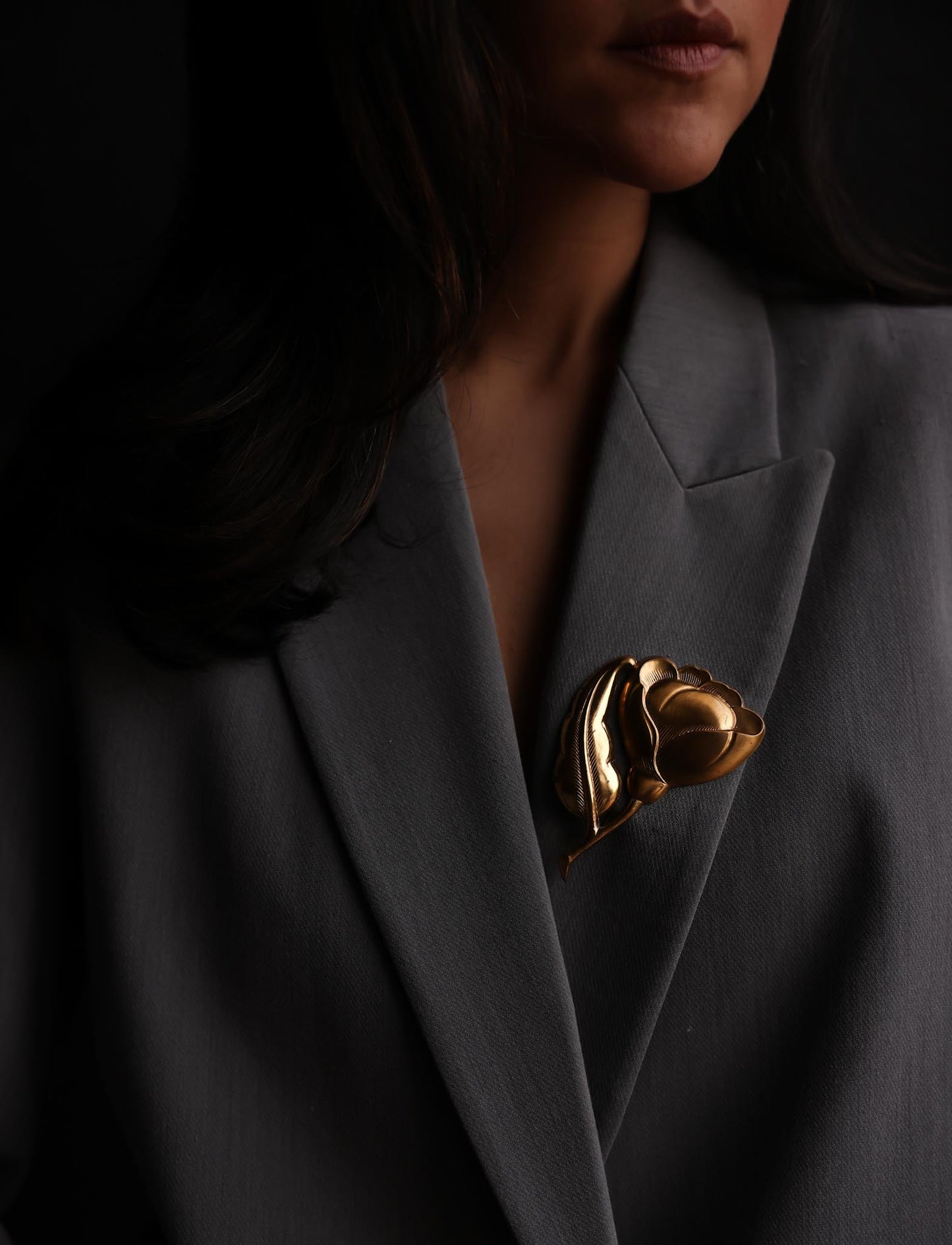 Golden Bloom Brooch|Vintage Baazaar 