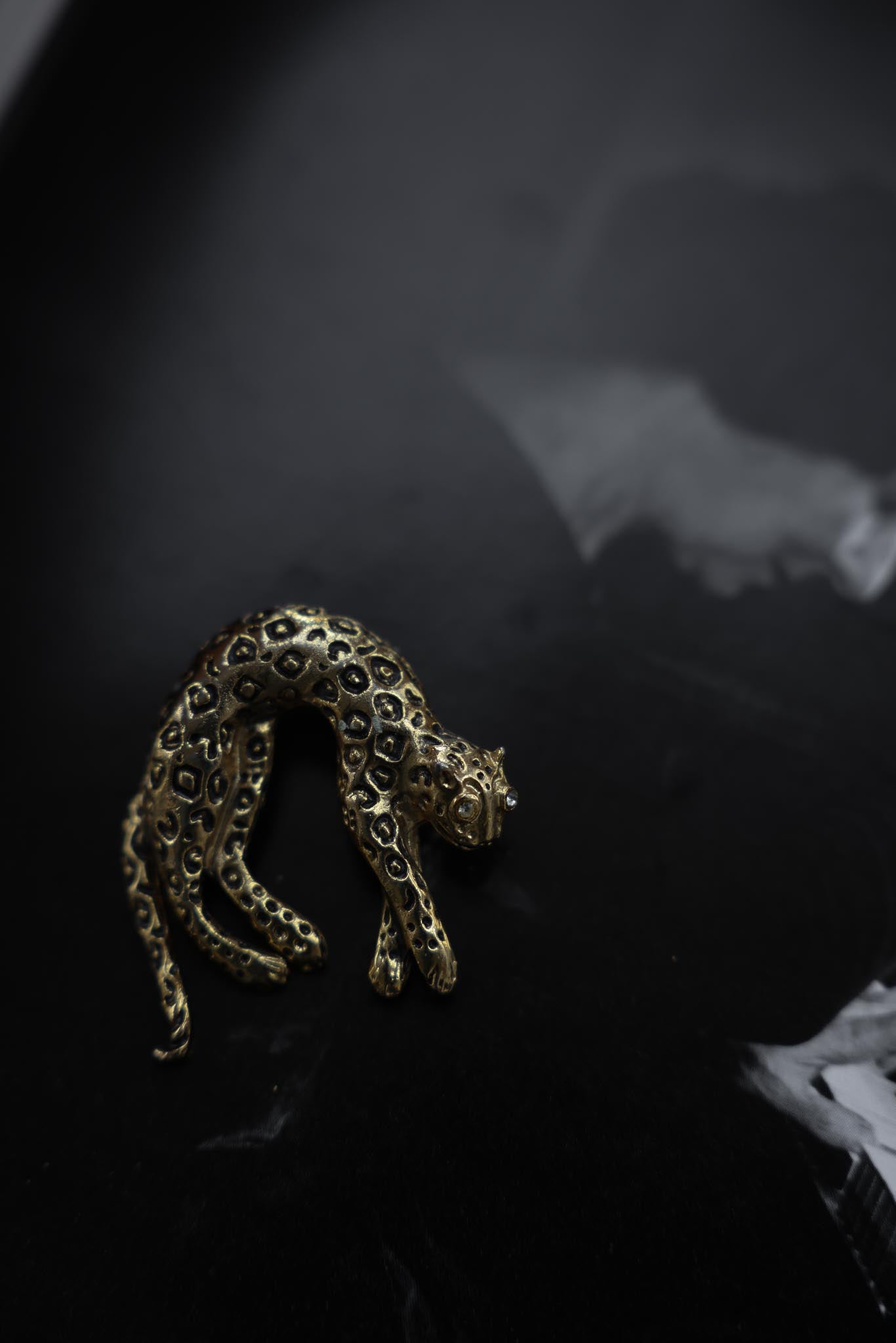 Leopard Luxe Brooch|Vintage Baazaar 