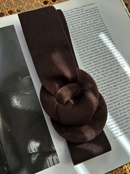Chocolate Twist Belt|Vintage Baazaar 