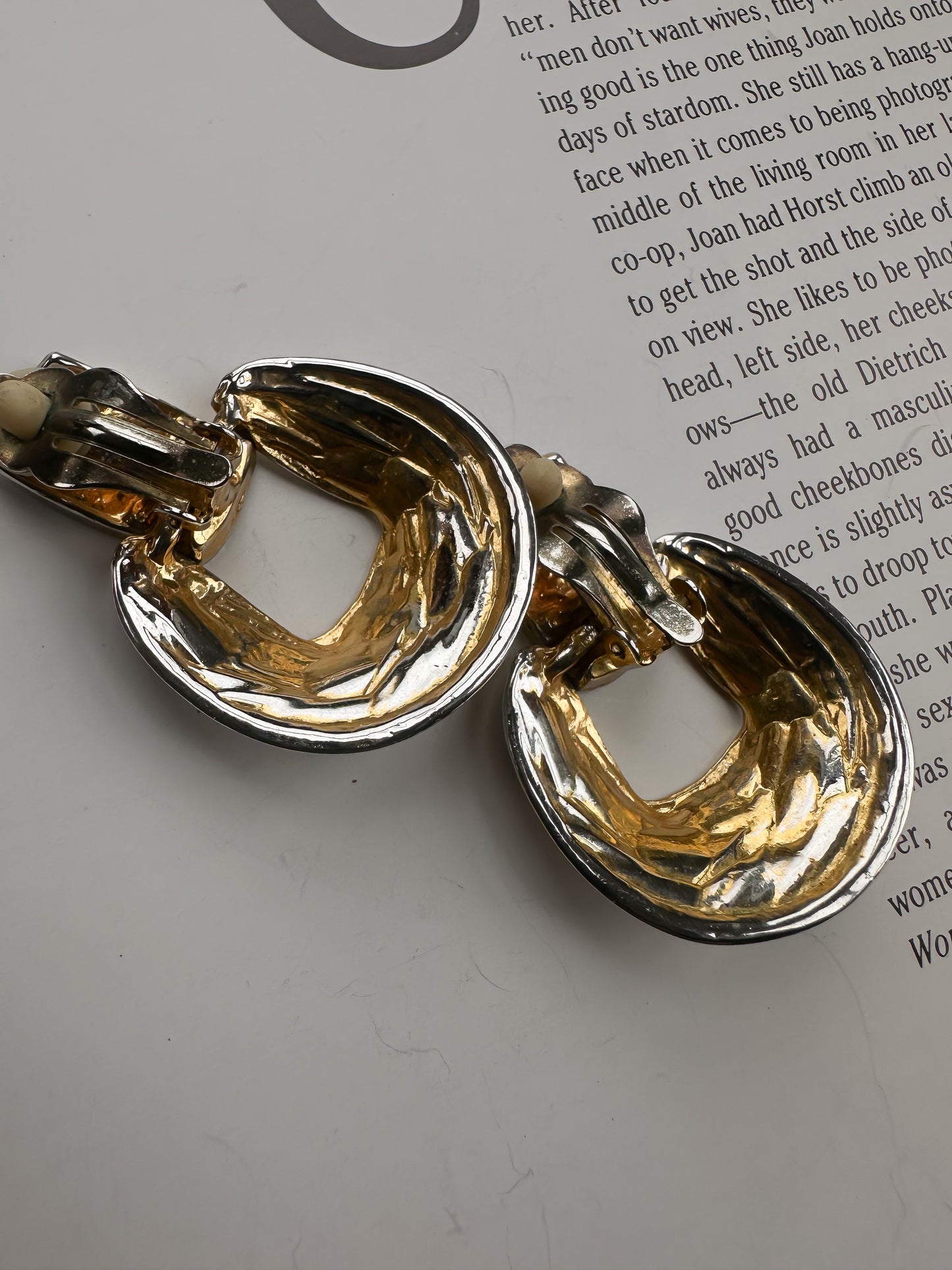 Silver Edge Statement Earrings|Vintage Baazaar 