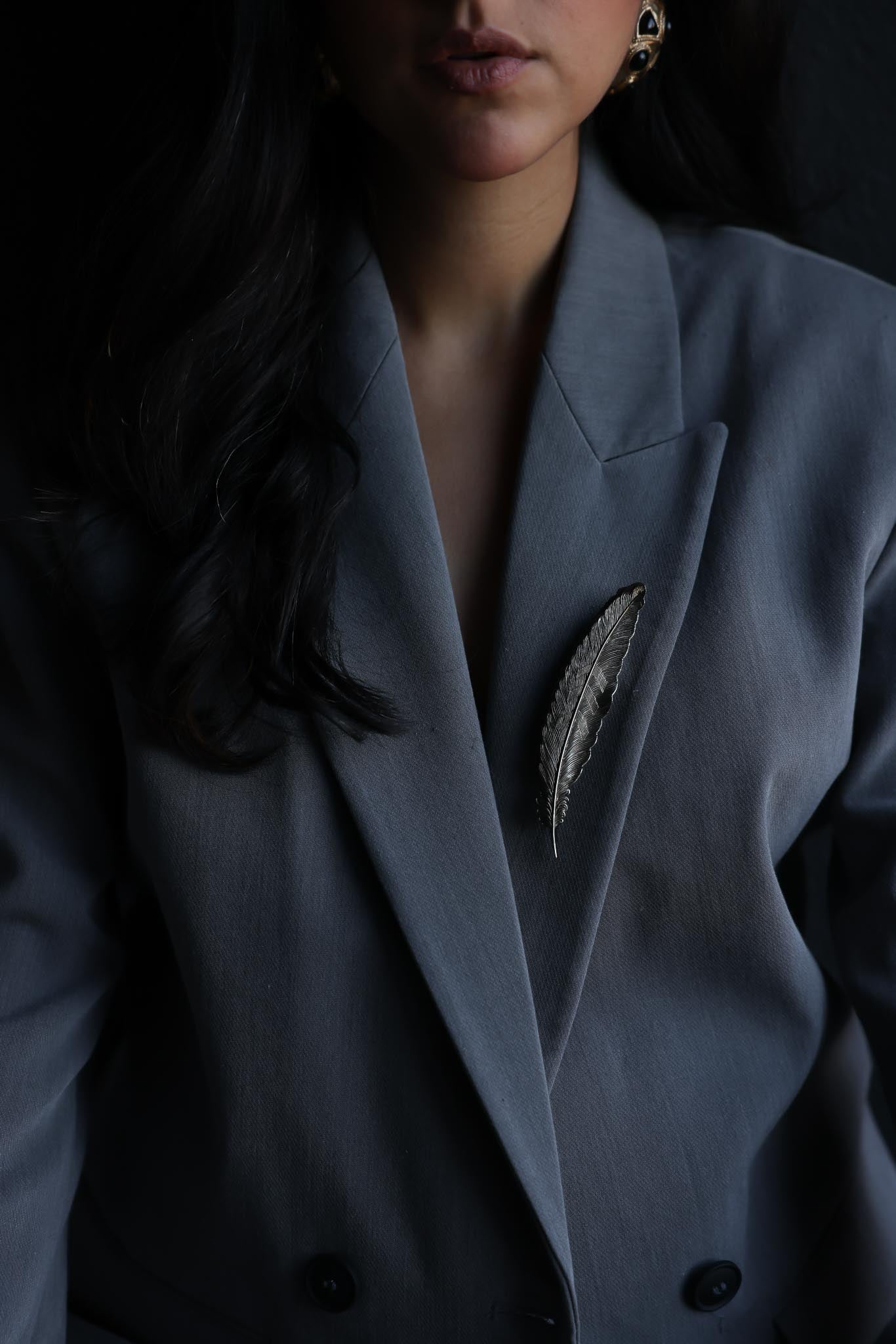 Feather Leaf Brooch