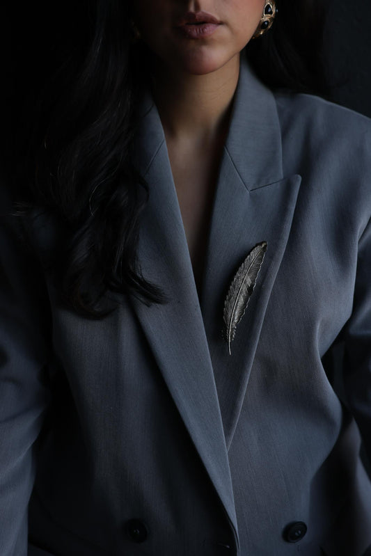 Feather Leaf Brooch