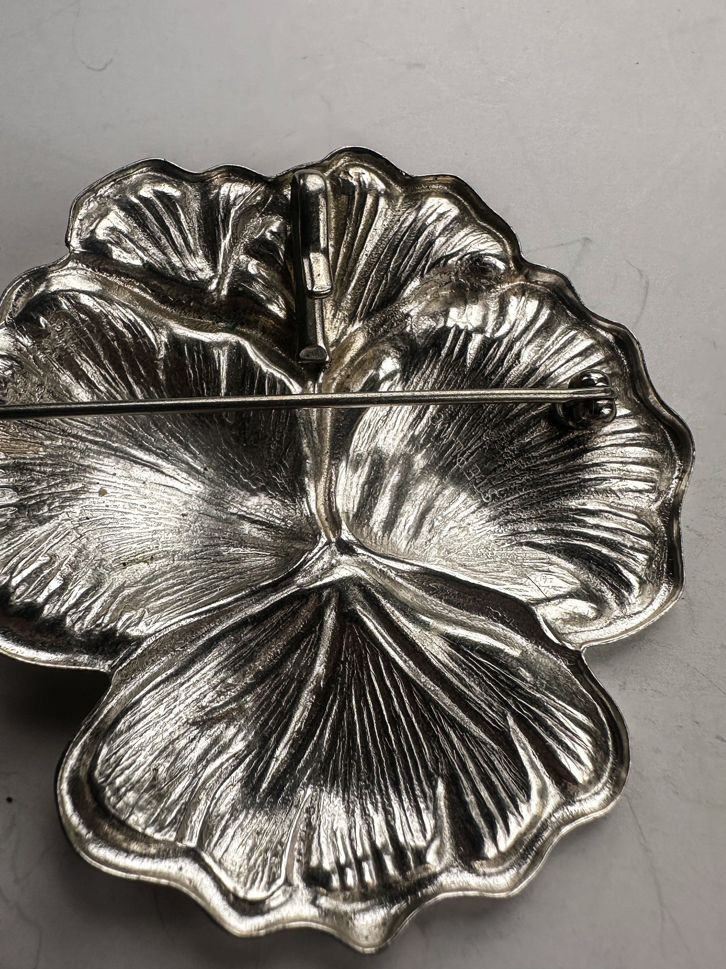 Sterling Silver Blossom Brooch|Vintage Baazaar 