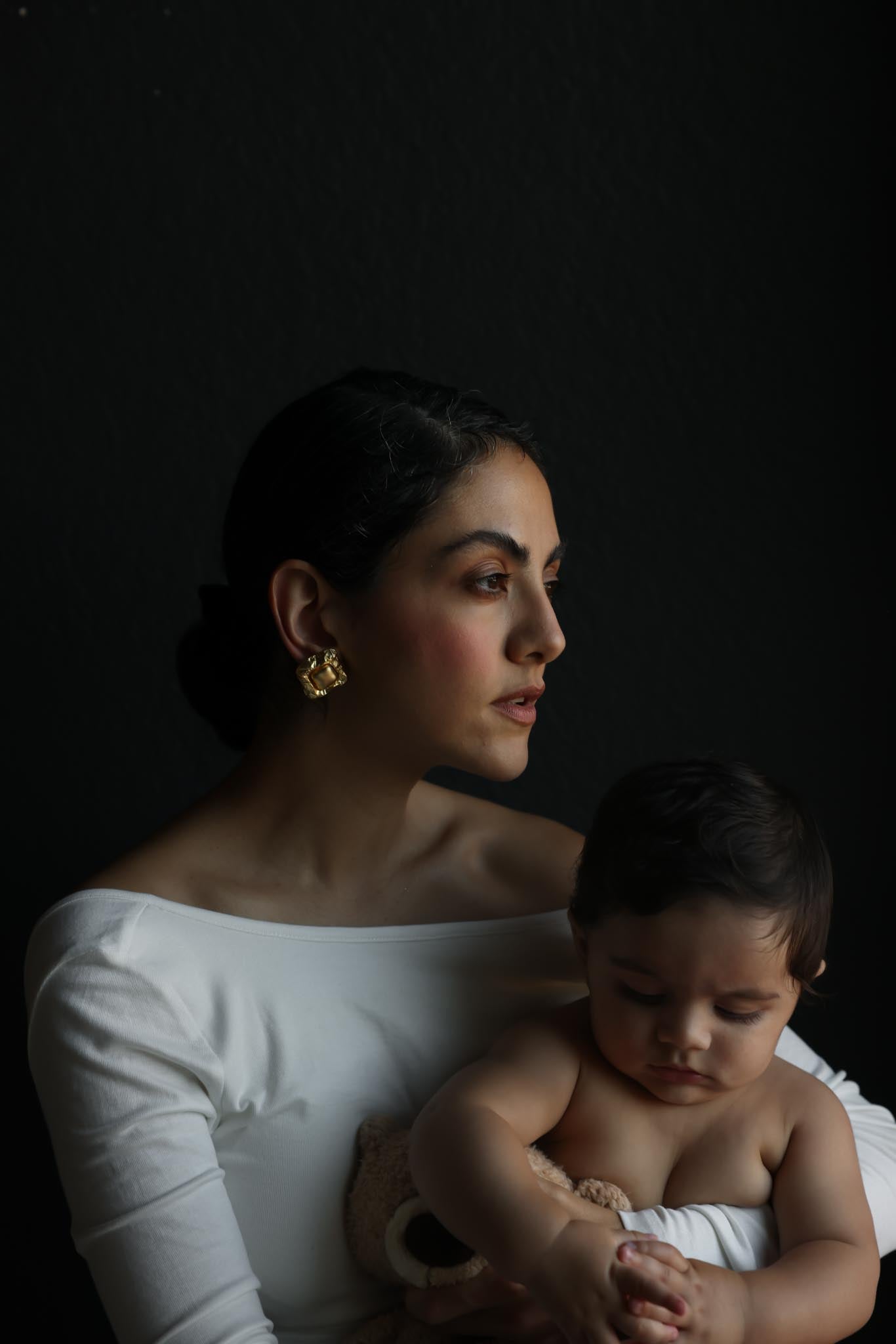 Matte Gold Square Clip-On Earrings|Vintage Baazaar 
