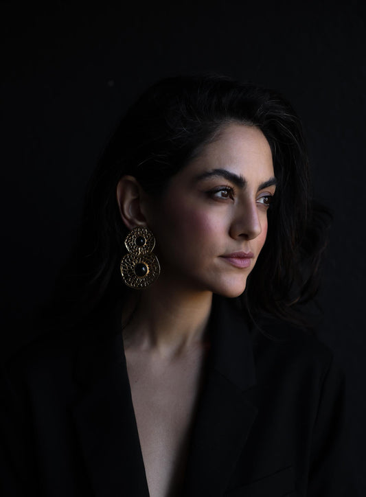 Celestial Disc Earrings|Vintage Baazaar 