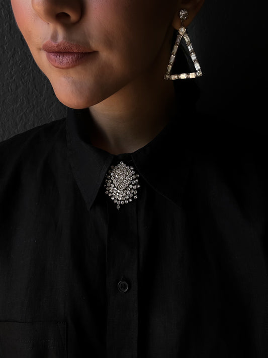 Geometric Crystal Dazzle Earrings|Vintage Baazaar 