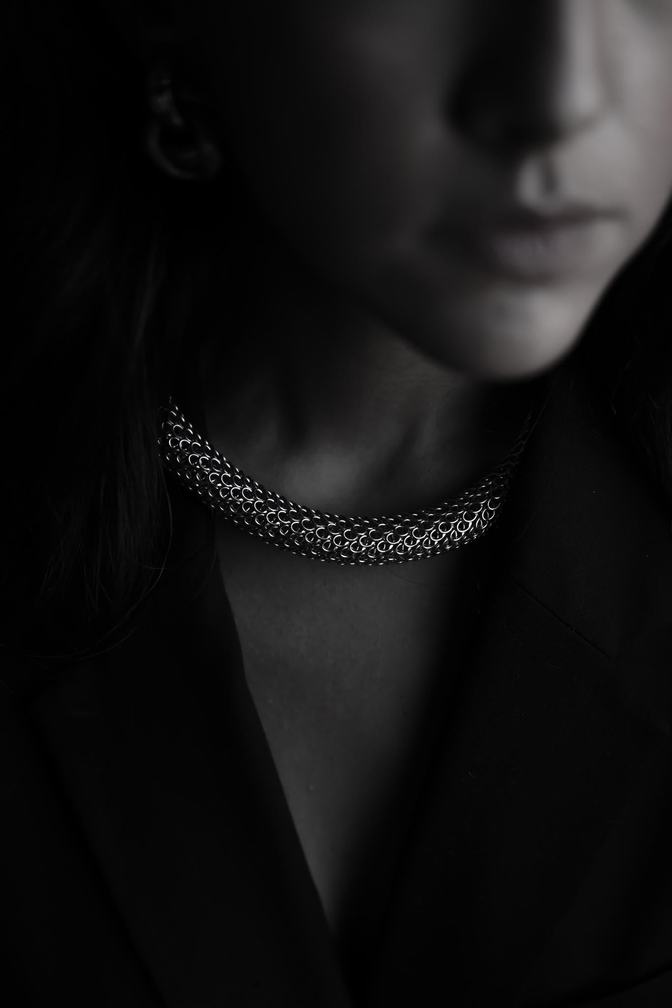 Silver Serpentine Necklace|Vintage Baazaar 