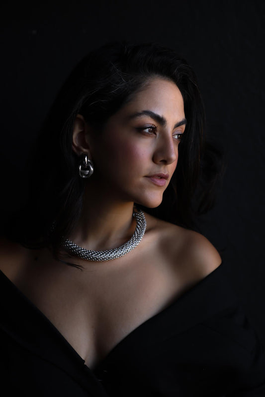 Silver Serpentine Necklace|Vintage Baazaar 