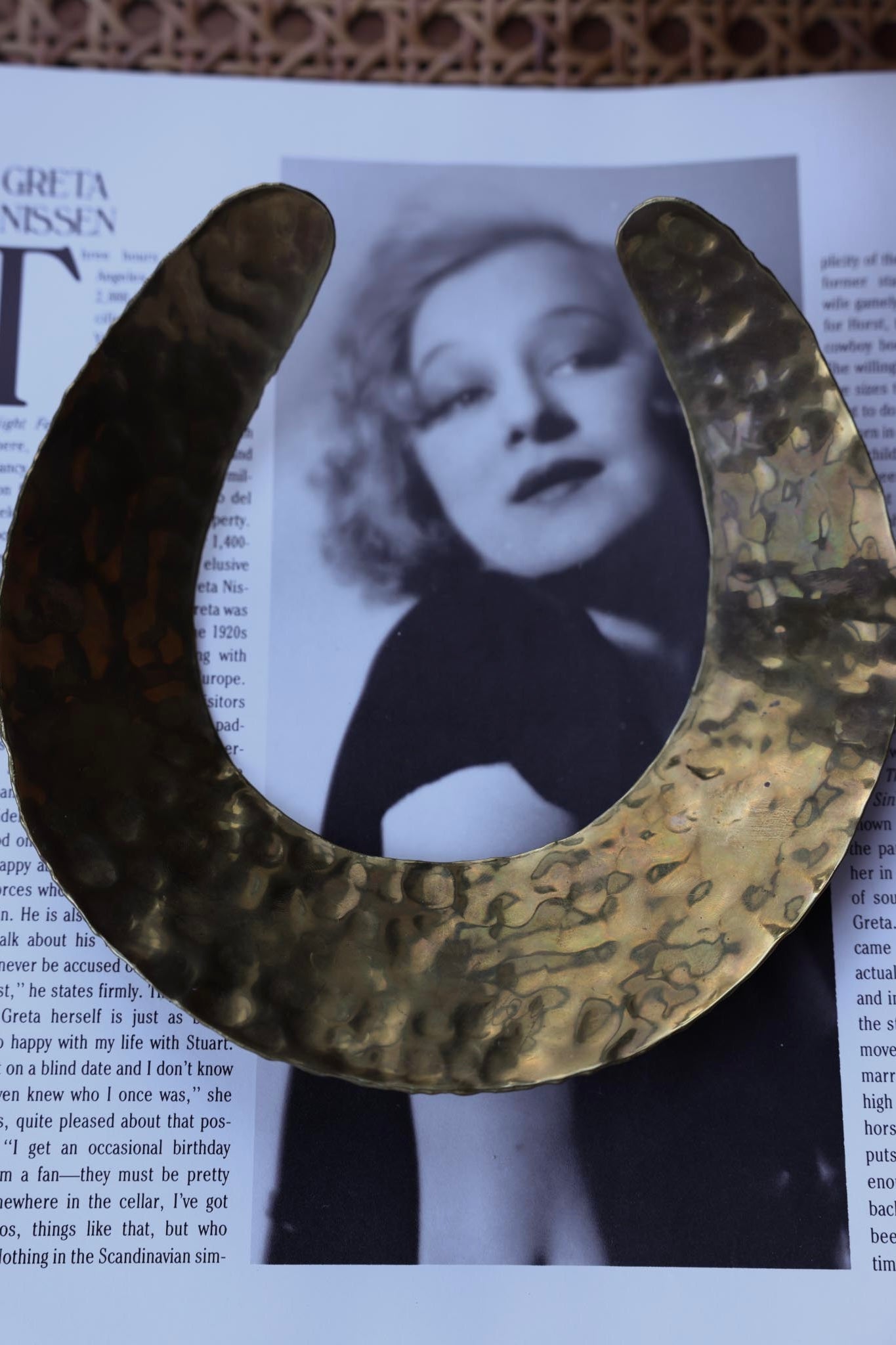 Hammered Brass Choker necklace|Vintage Baazaar 