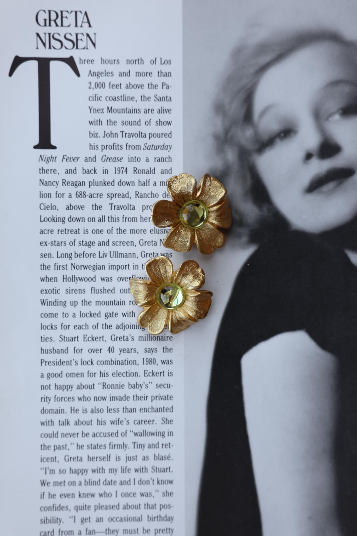 Citrine Blossom Earrings|Vintage Baazaar 