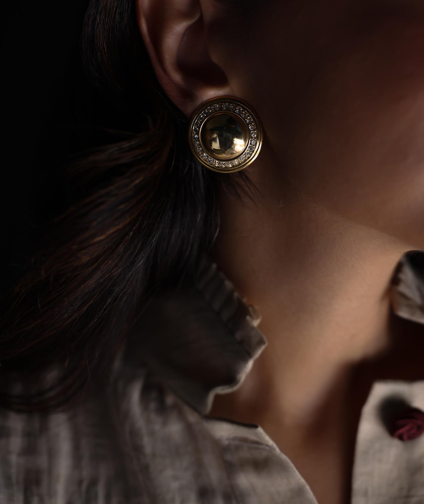 Golden Halo Earrings|Vintage Baazaar 
