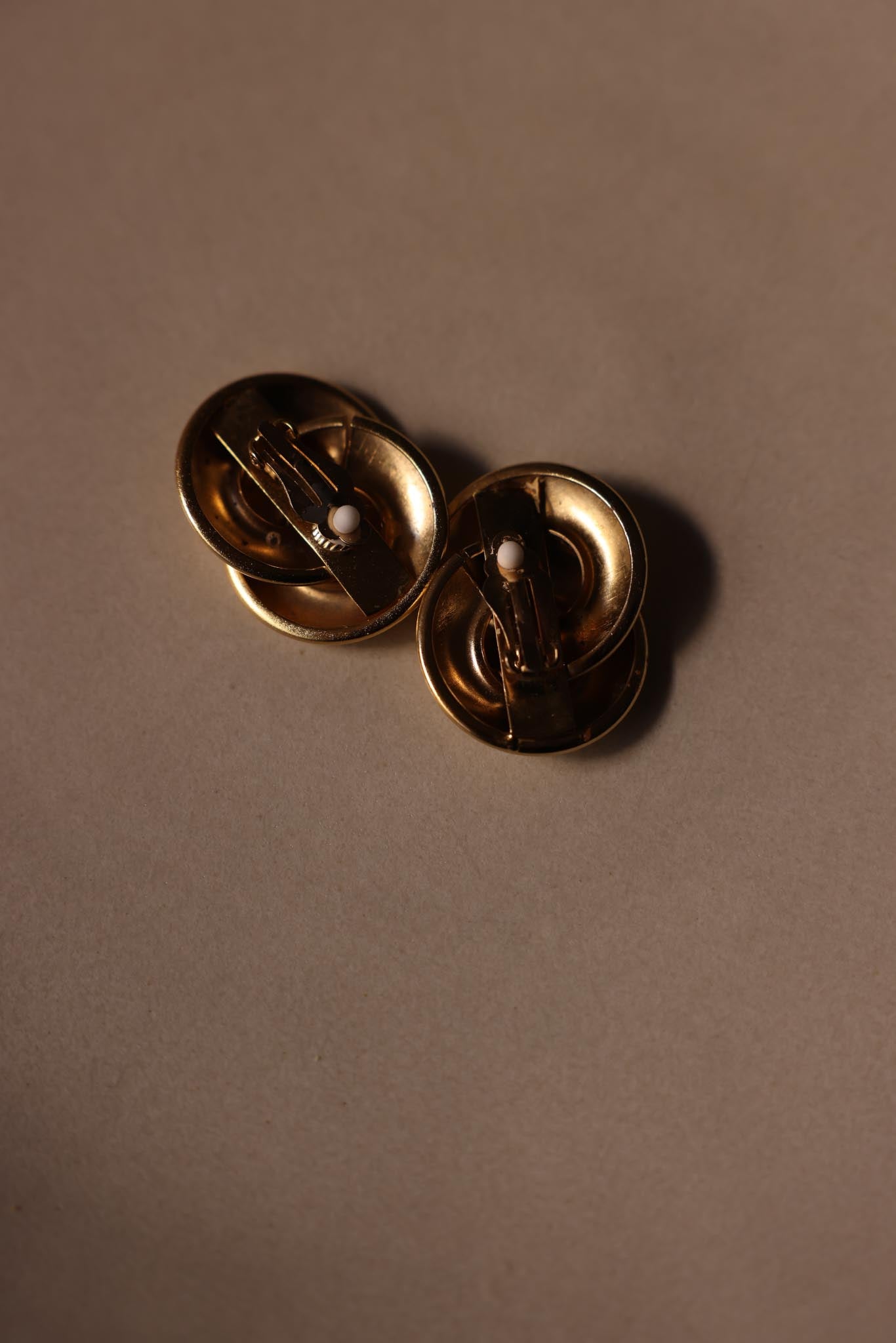 Golden Spiral Clip-On Earrings