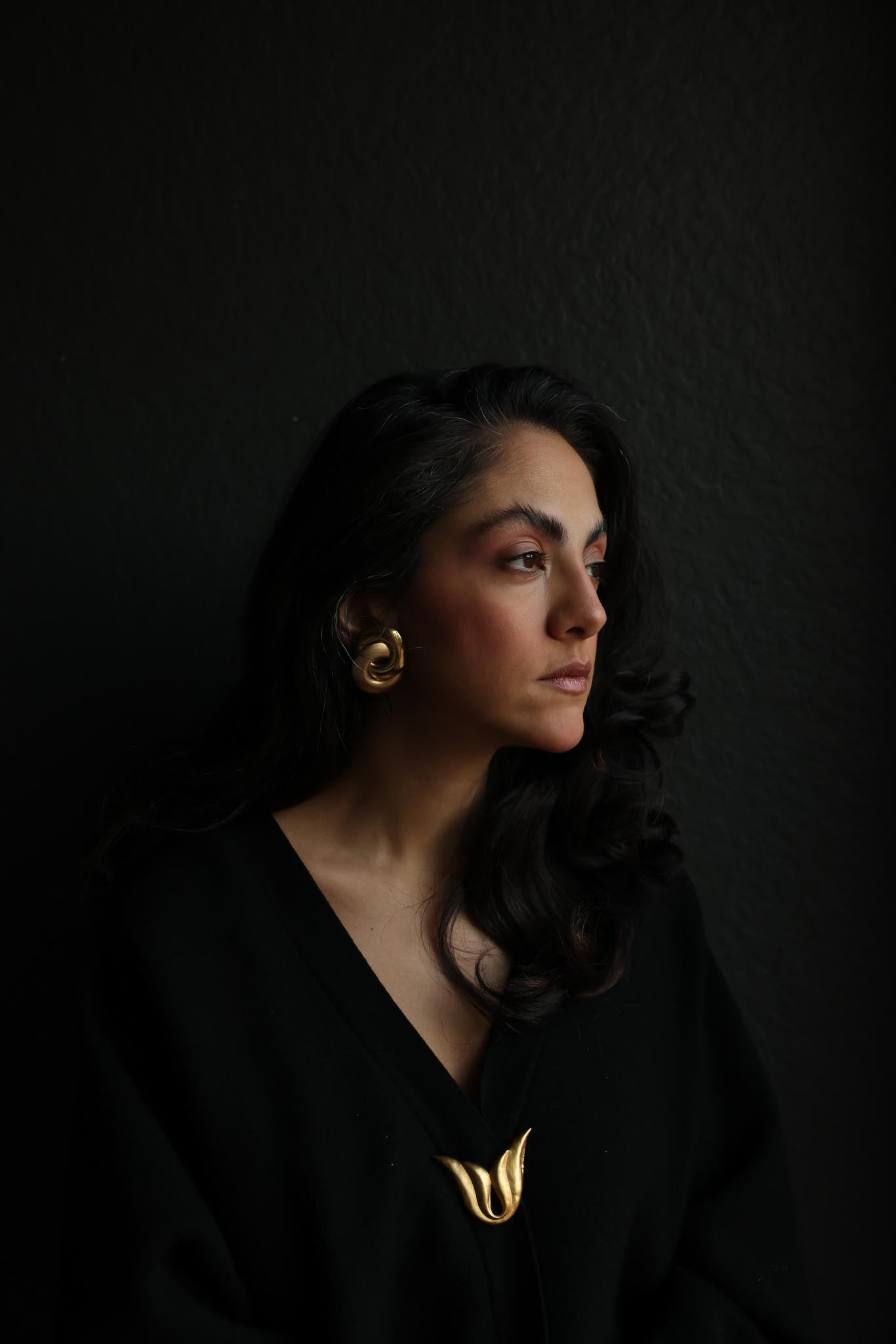 Golden Spiral Clip-On Earrings