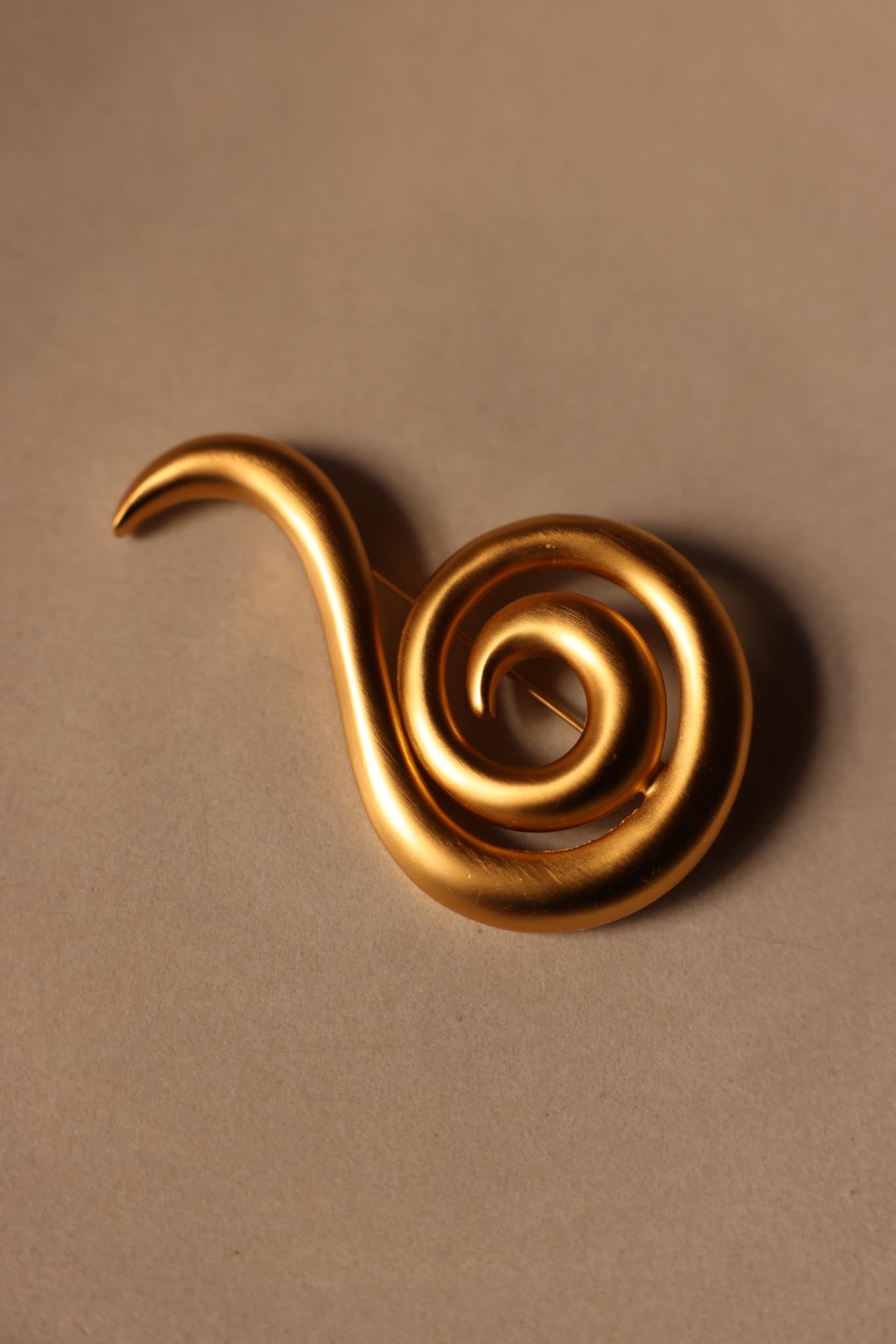 Anne Klein Spiral Drop Brooch