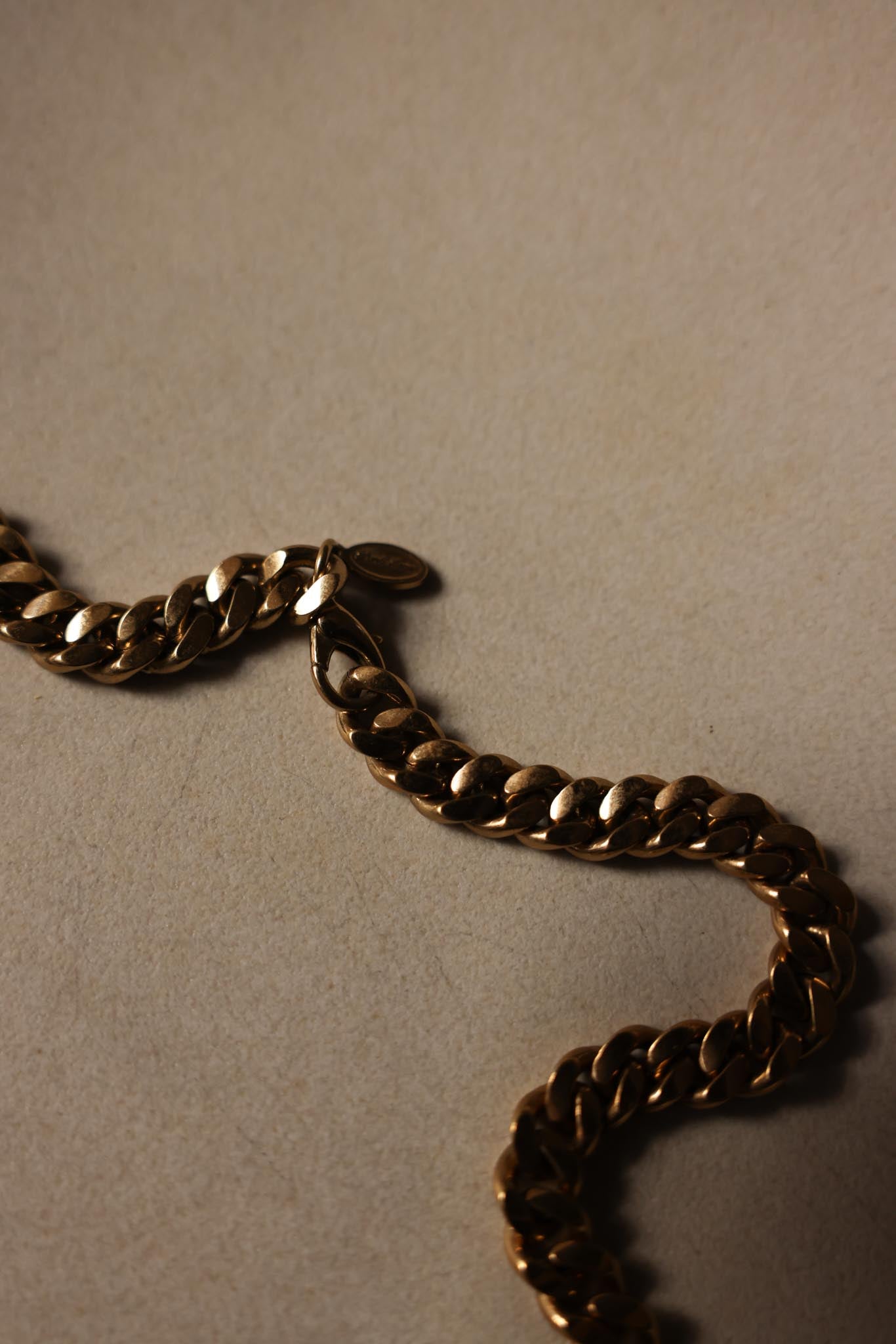 Park Lane Gold-Tone Circle Necklace with Rhinestones – 1980s