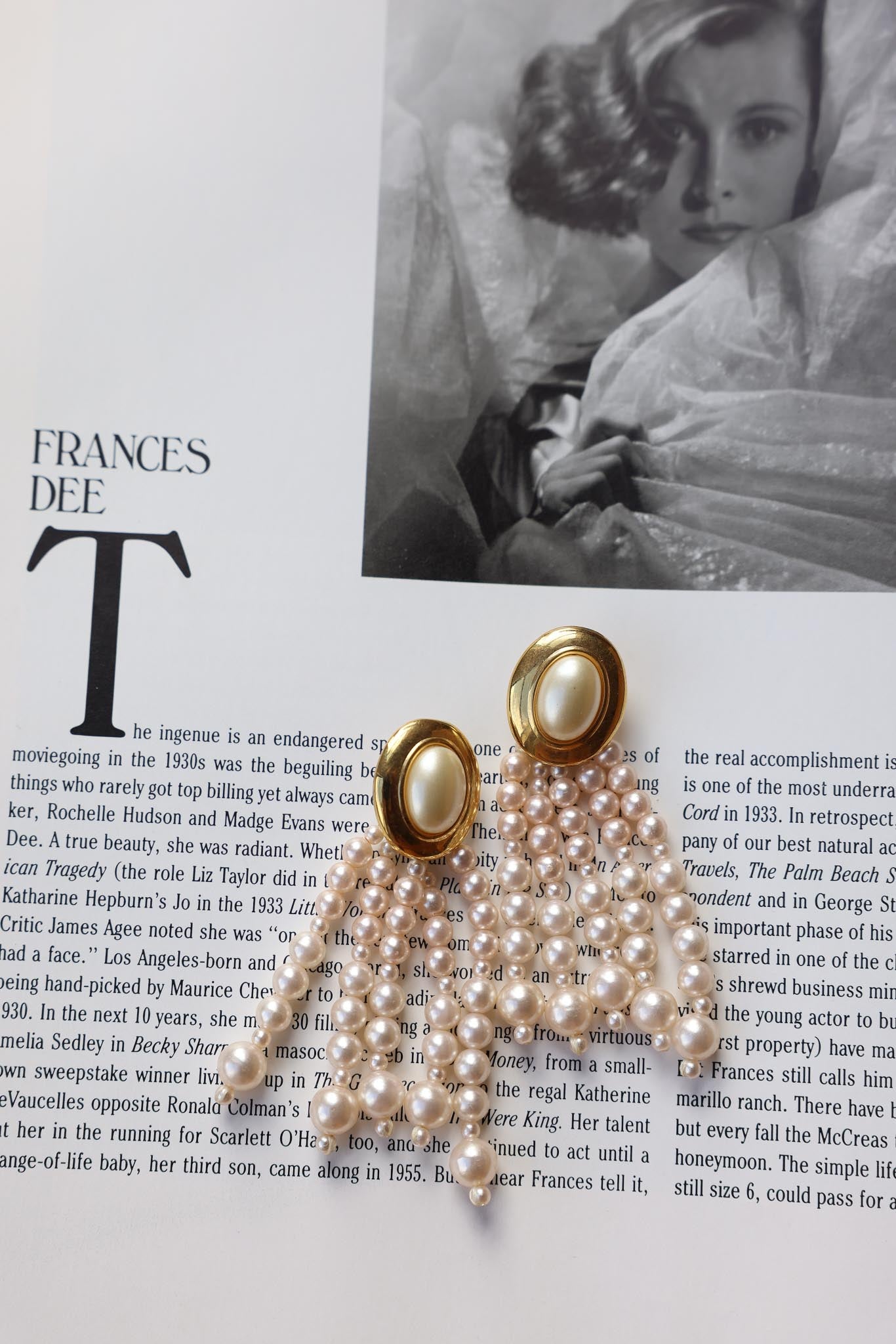Pearl Cascade Earrings|Vintage Baazaar 