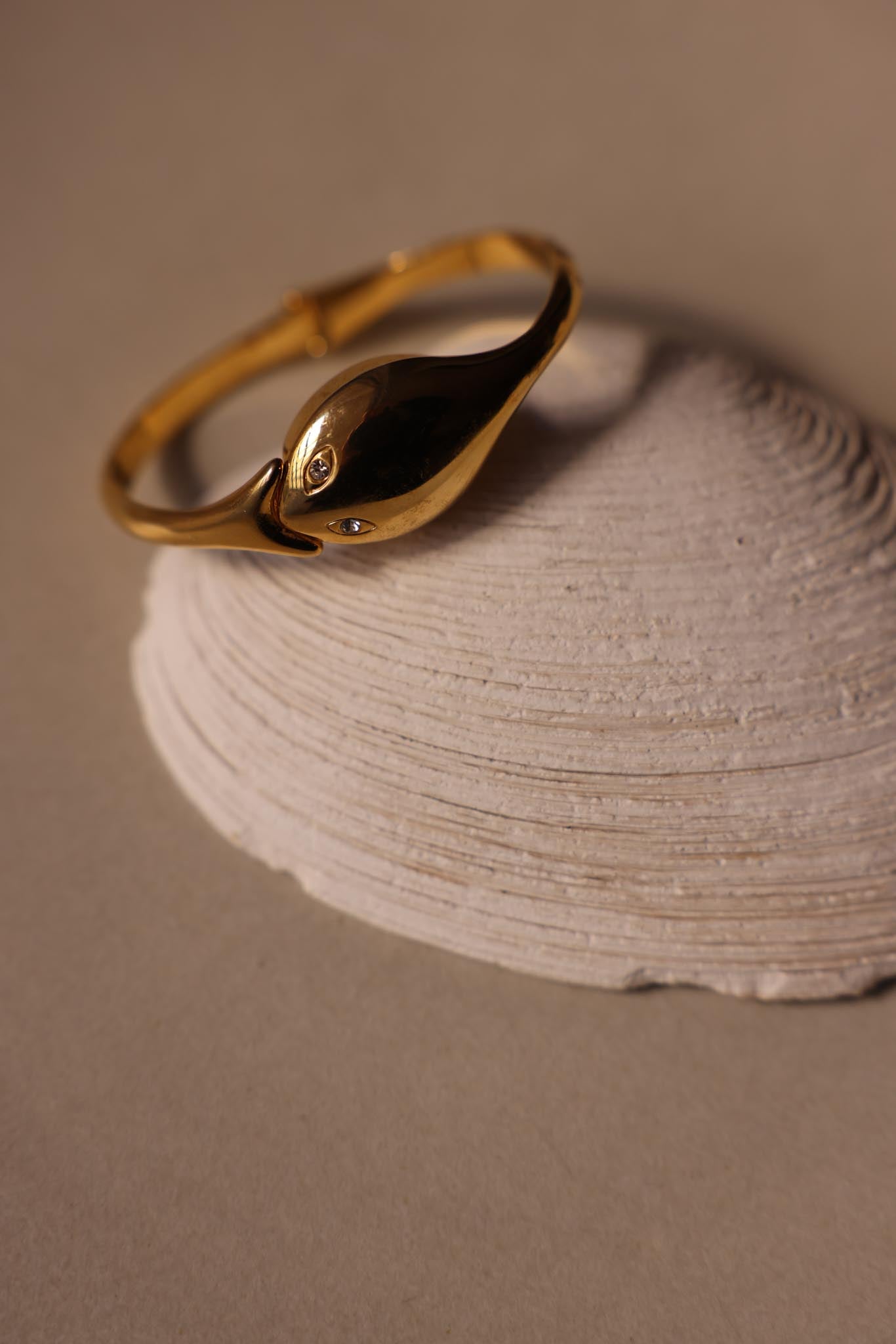 Xanadu Gold-Tone Bracelet Watch with Sculptural Case