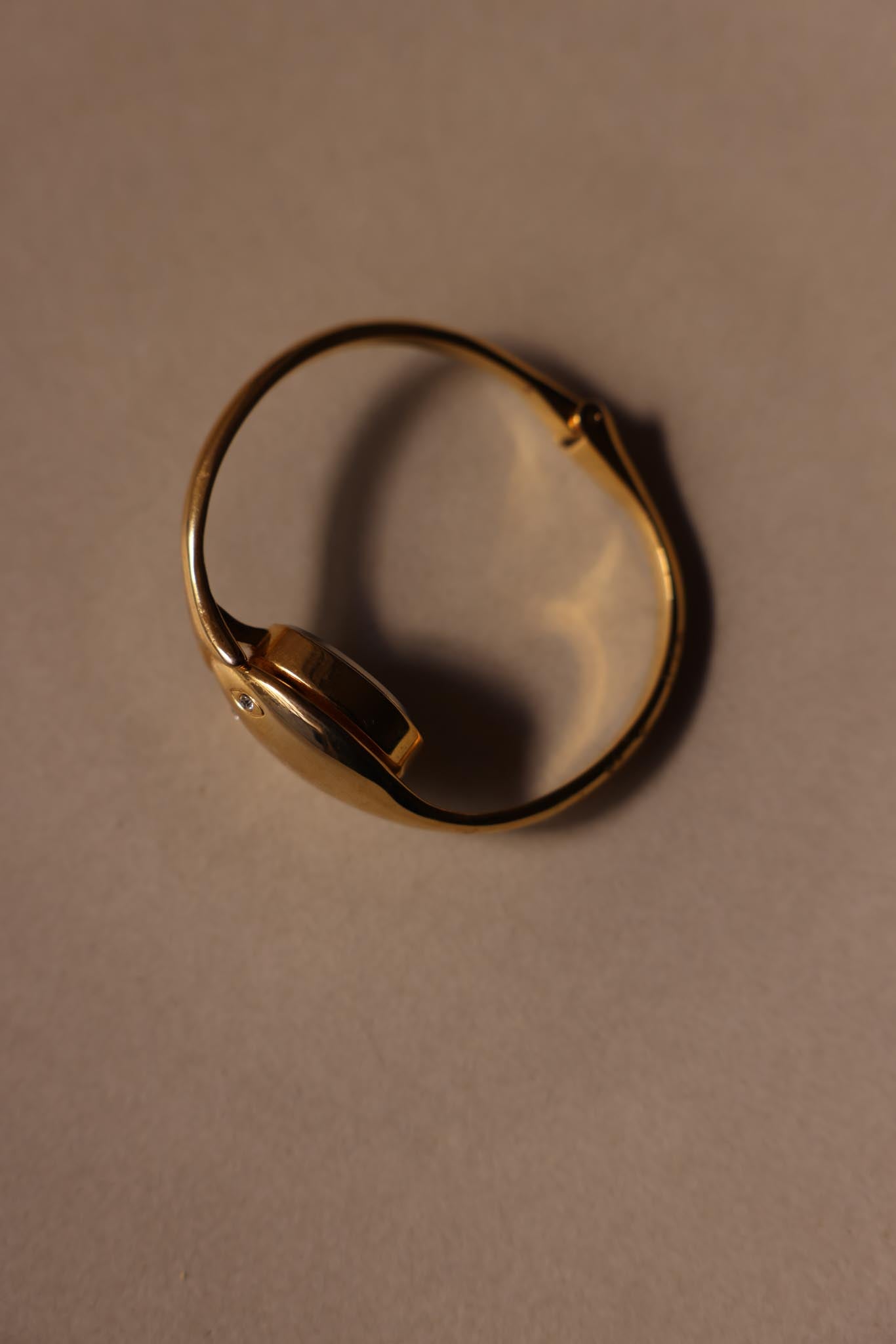 Xanadu Gold-Tone Bracelet Watch with Sculptural Case