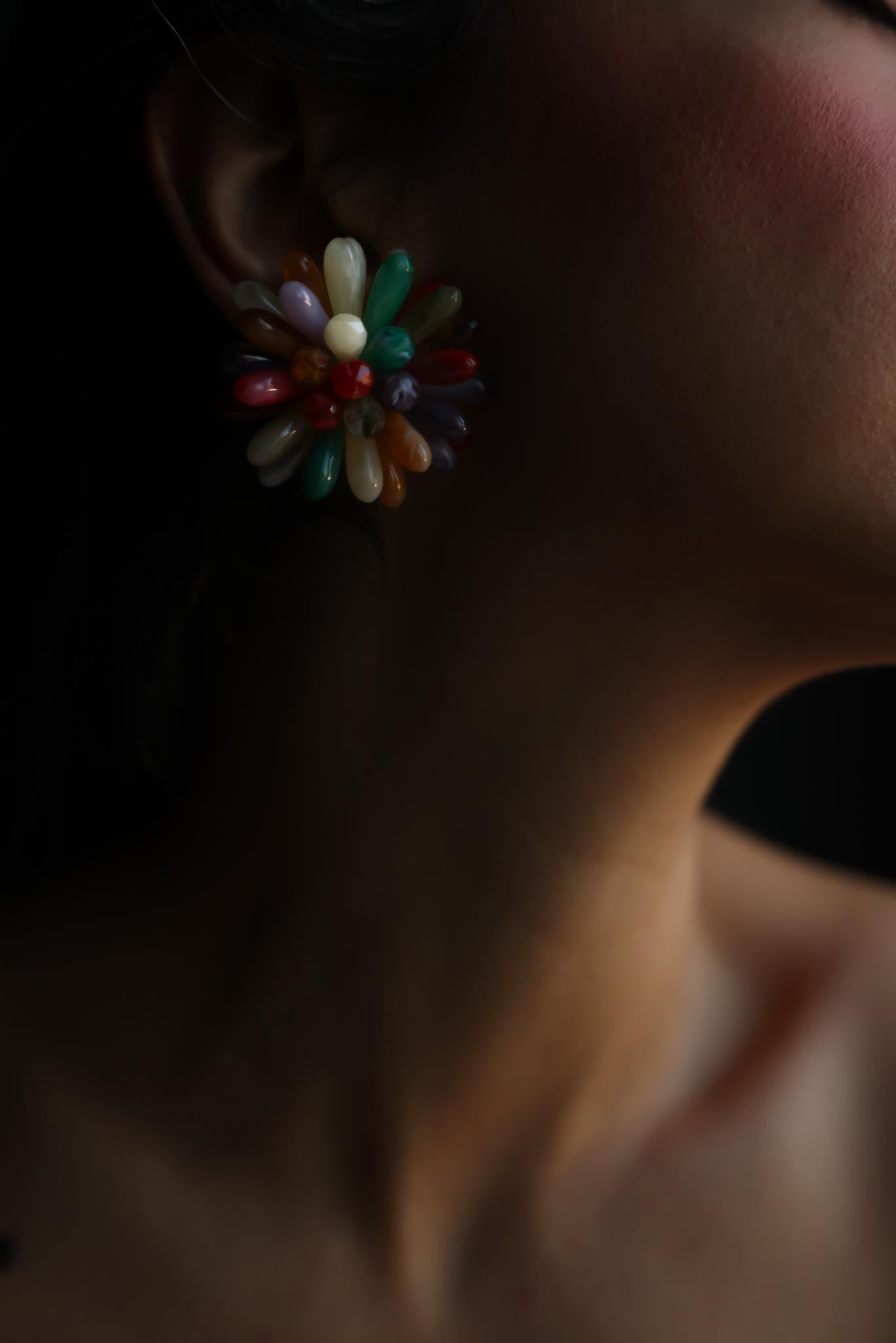 Confetti Bloom Clip-On Earrings