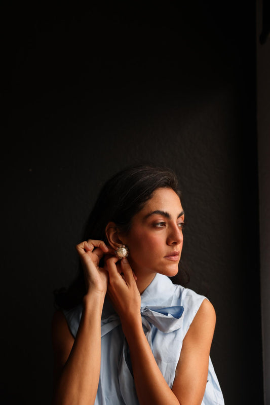 Pastel Bloom Vintage  Earrings|Vintage Baazaar 