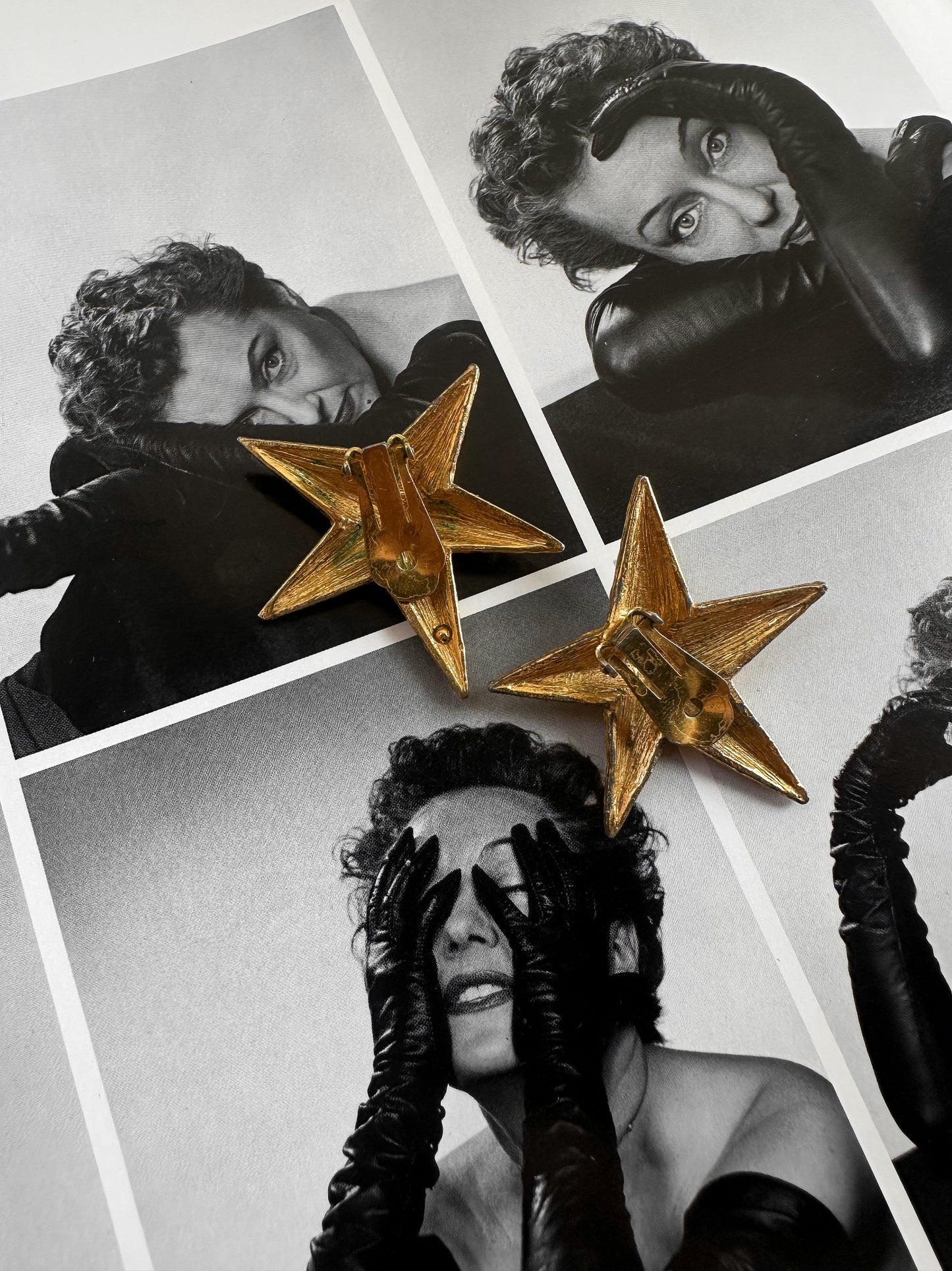 Golden Starburst Earrings|Vintage Baazaar 