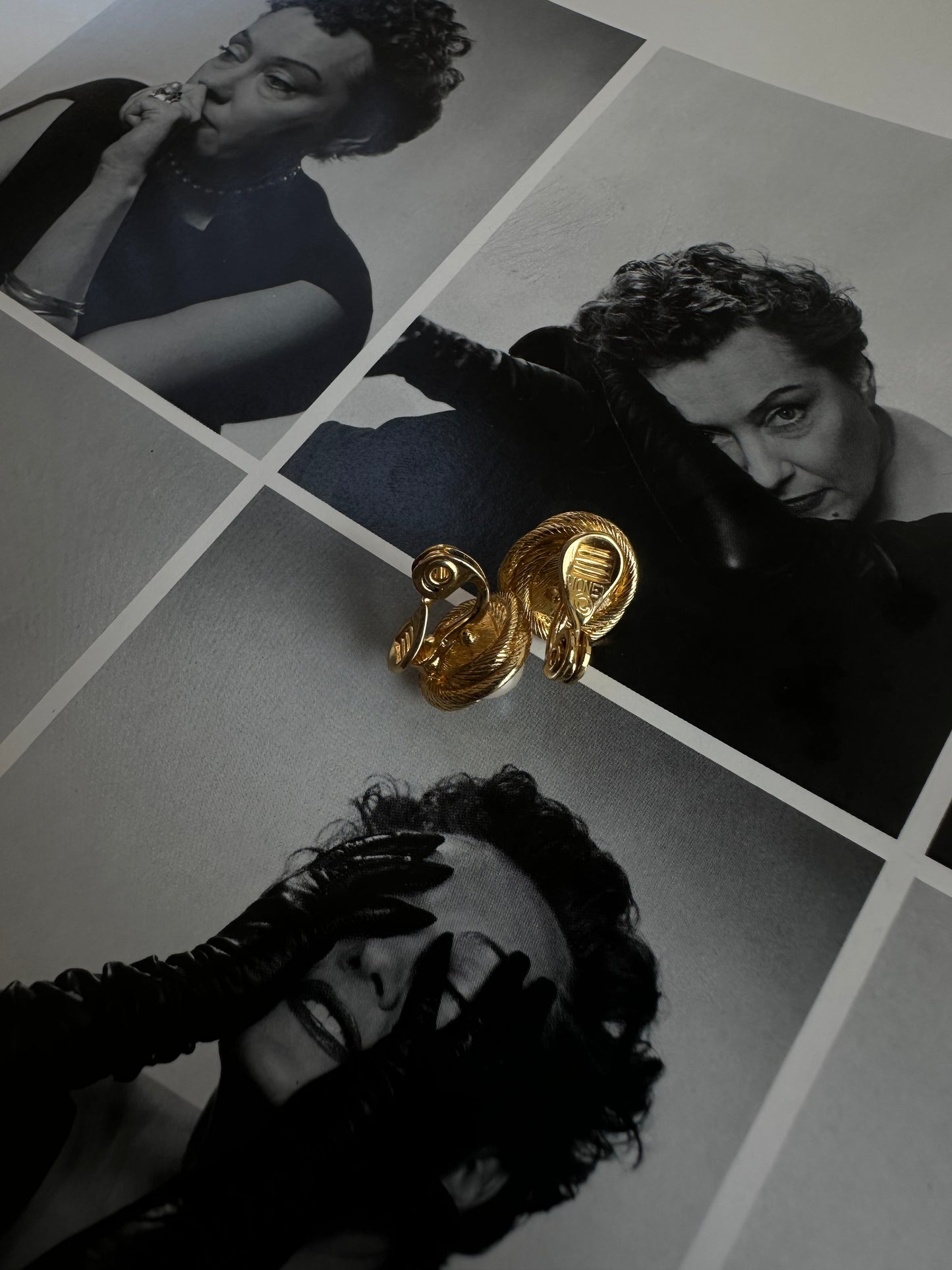Monet Golden Rope Pearl Earrings|Vintage Baazaar 