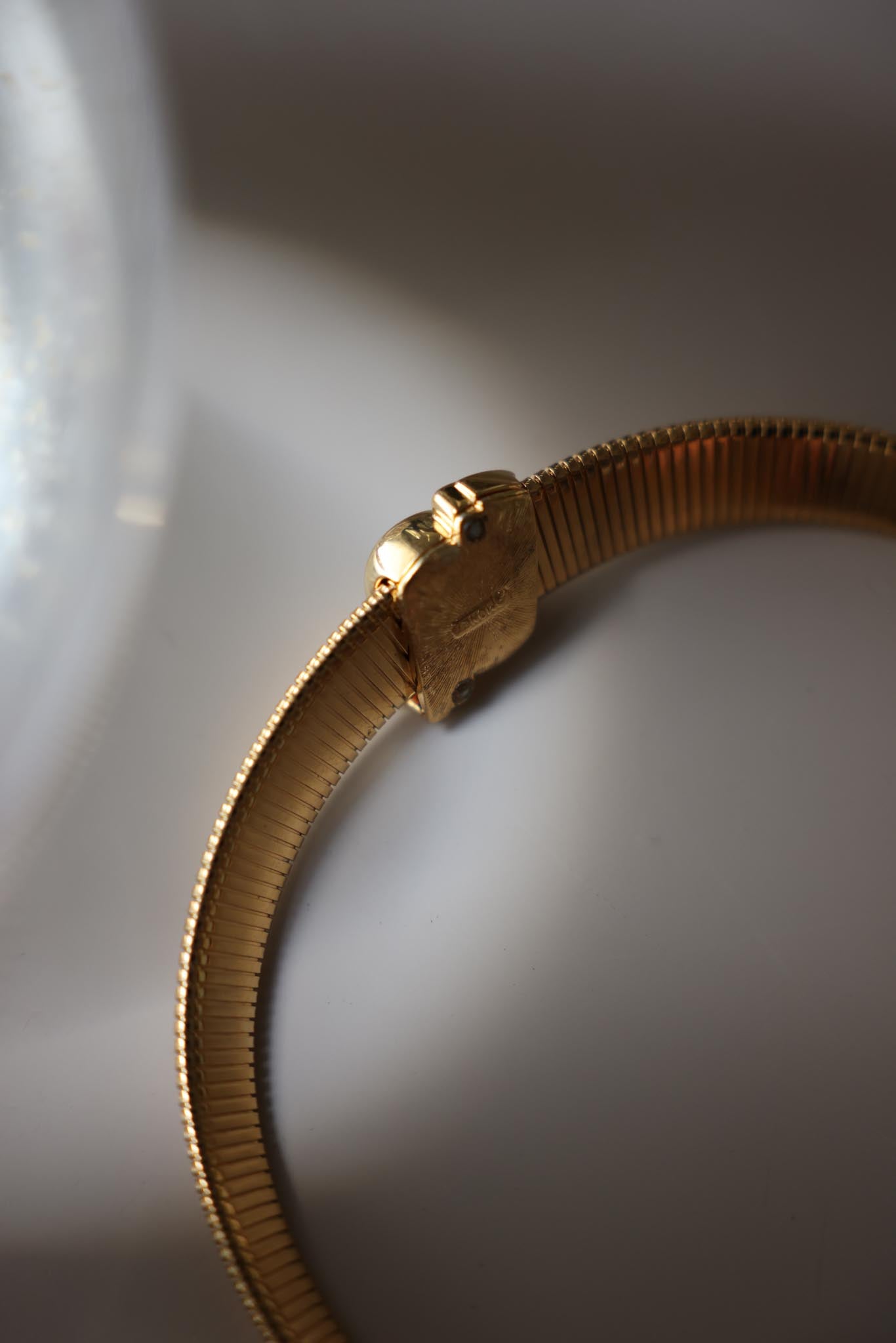 Monet Gold-Tone Omega Collar Necklace with Black Pendant