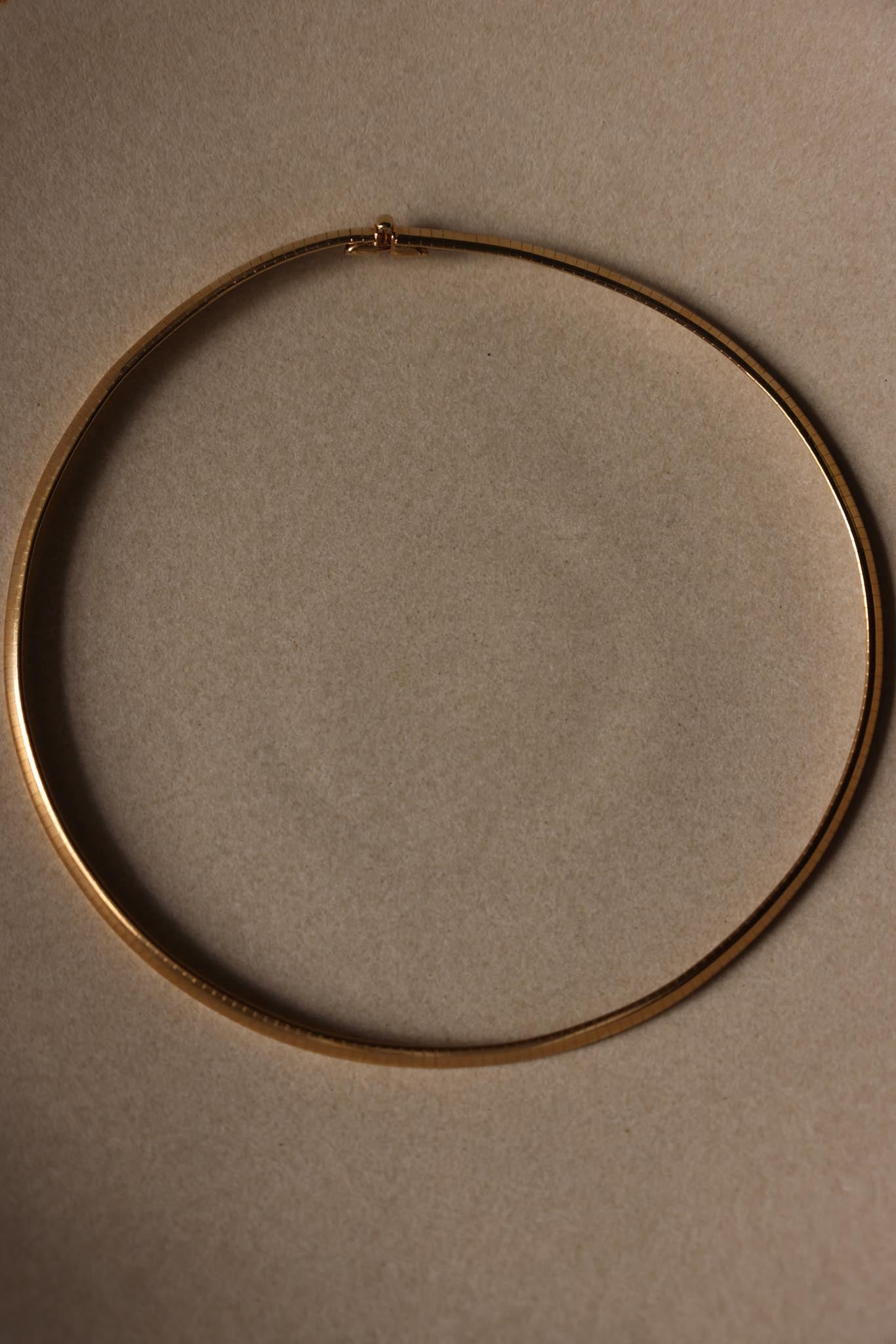 Gold Plated Omega Collar Necklace