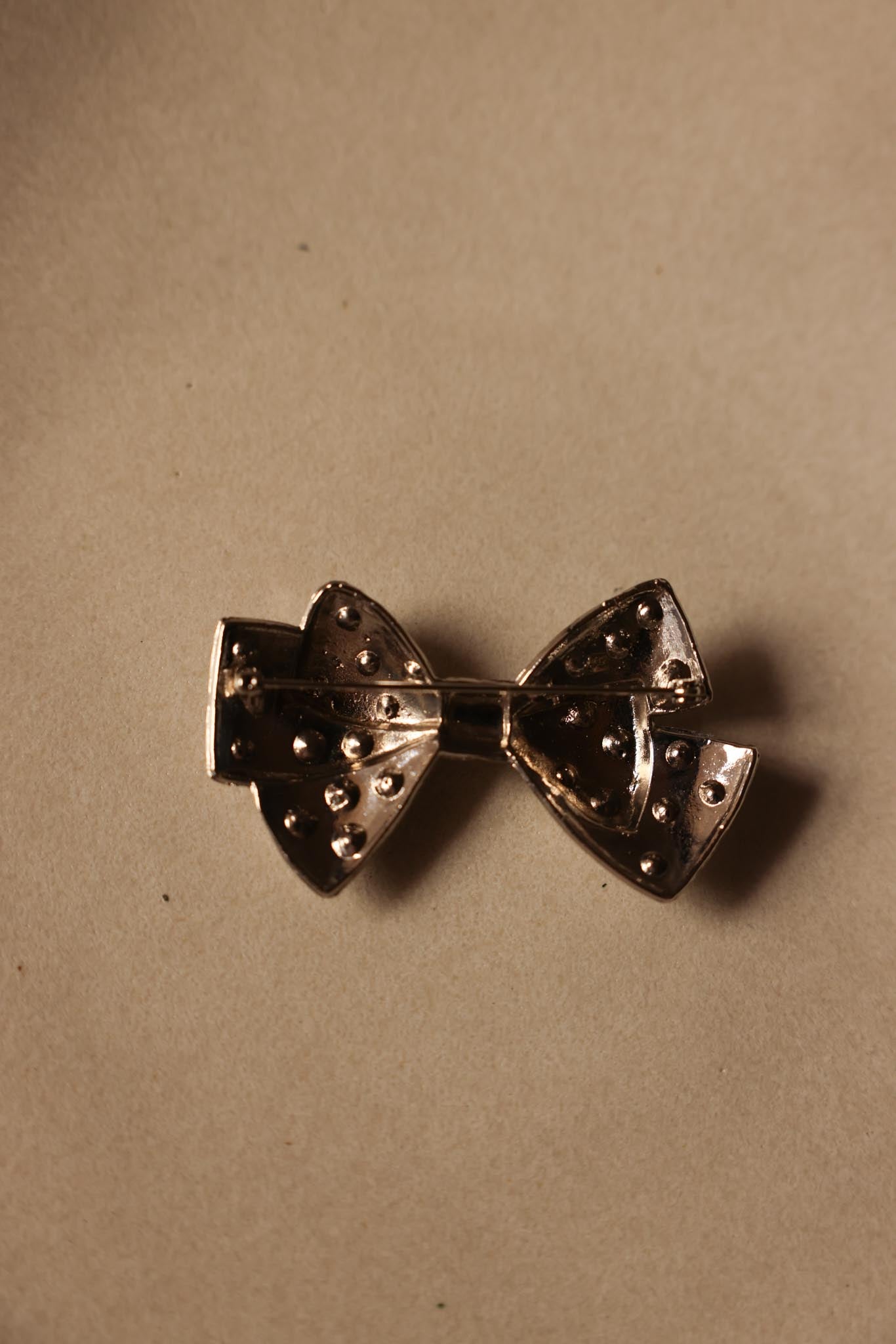 Radiant Bow Rhinestone Brooch
