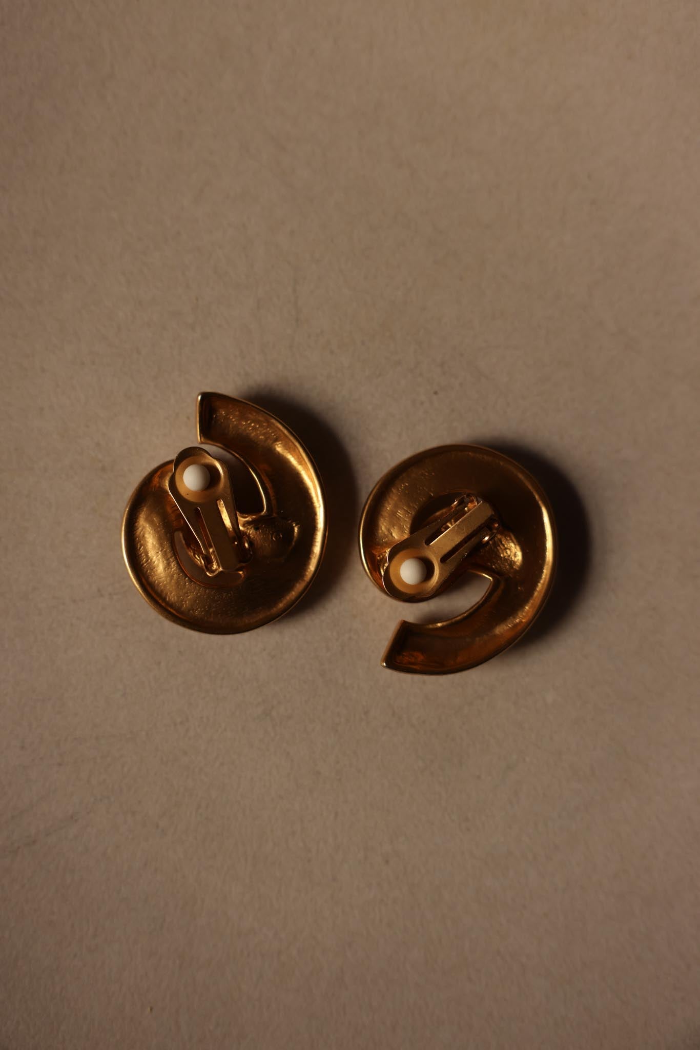 Golden Wave Clip-On Earrings