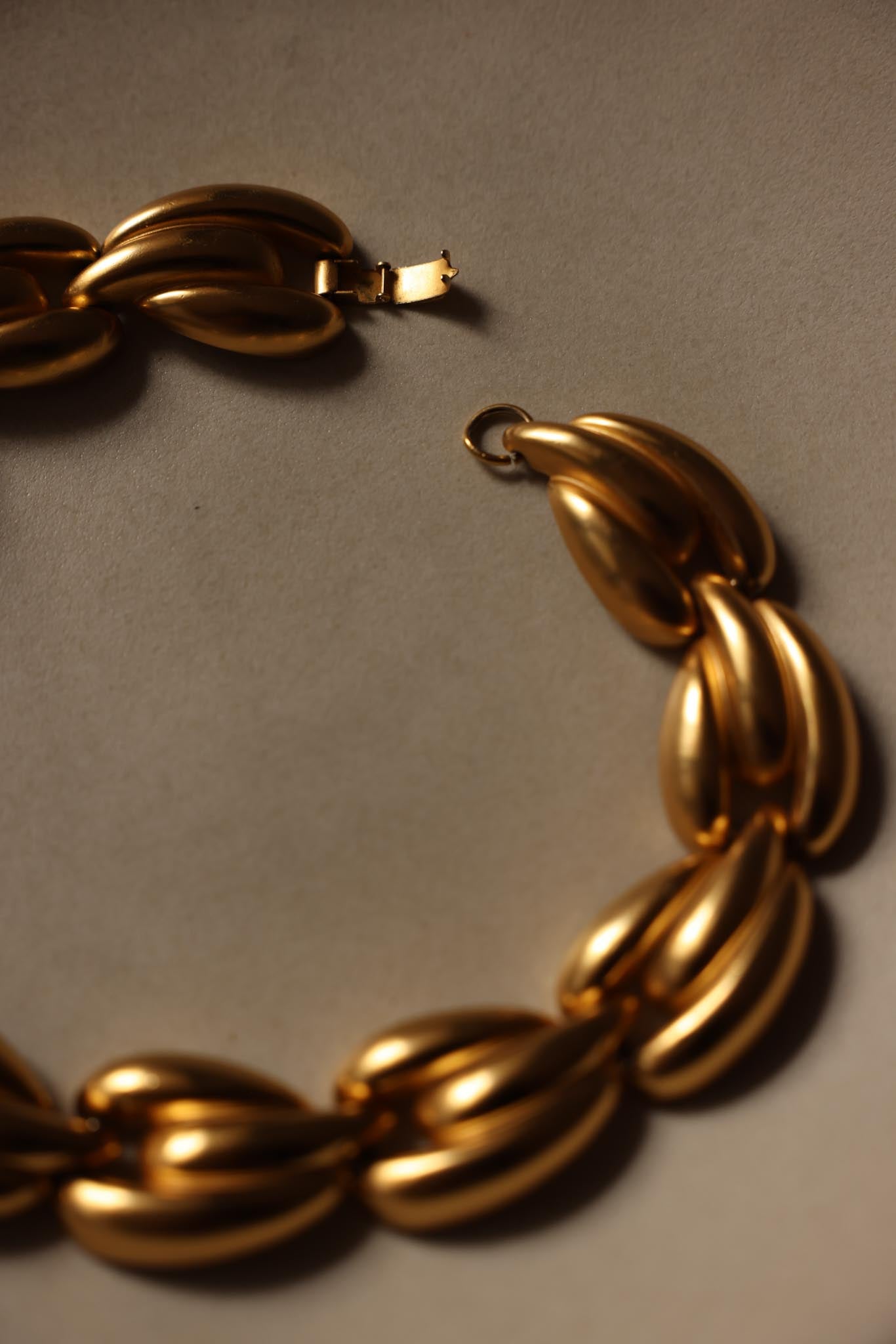Anne Klein Matte Gold Statement Necklace