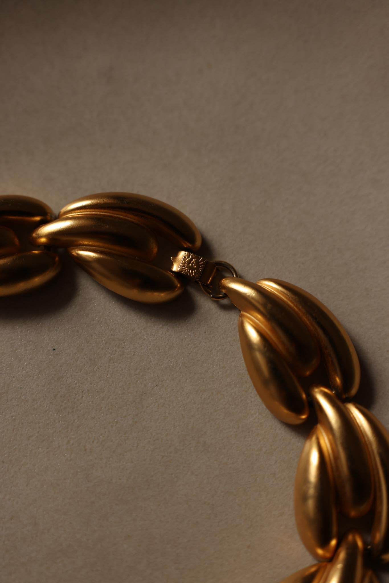 Anne Klein Matte Gold Statement Necklace