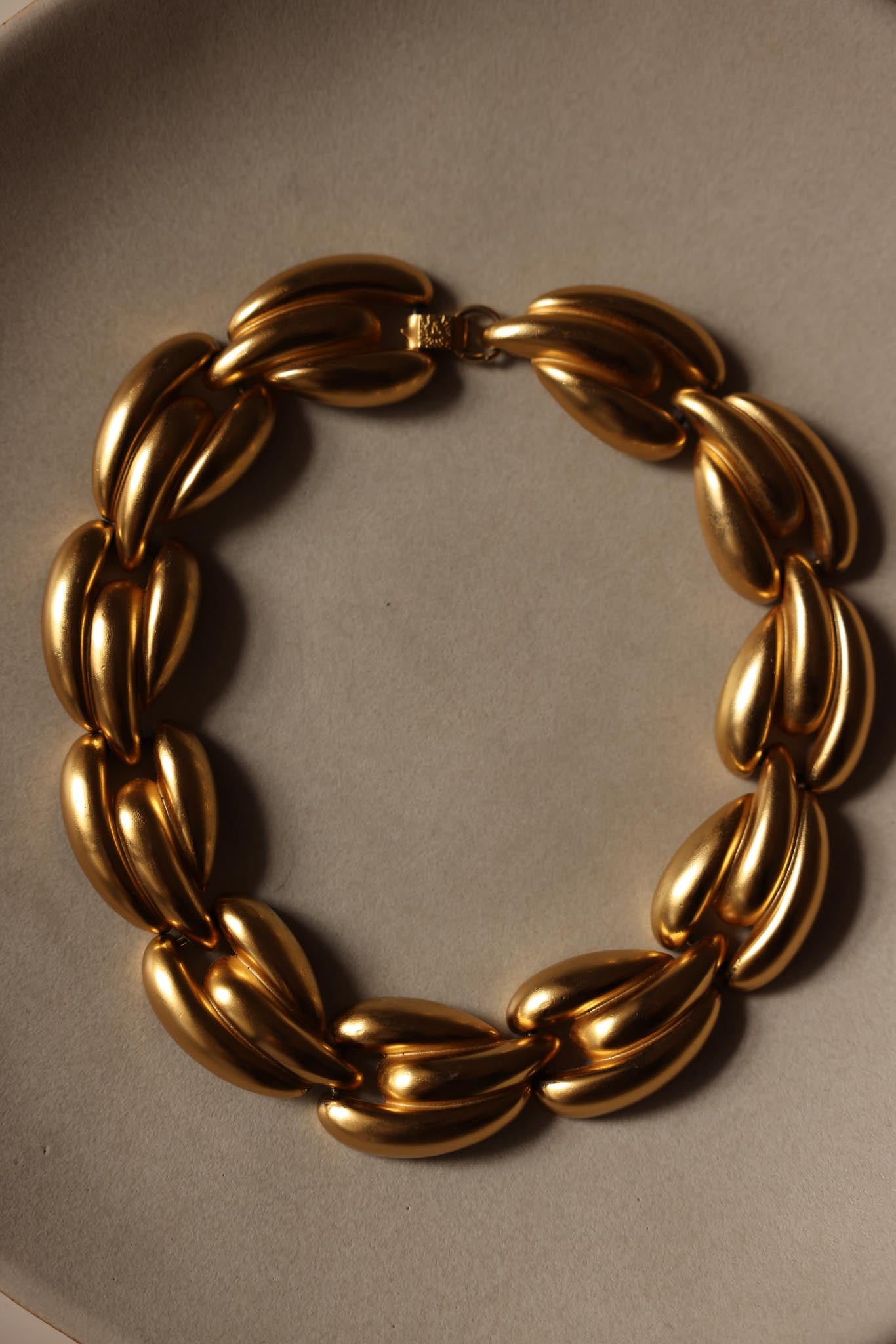 Anne Klein Matte Gold Statement Necklace