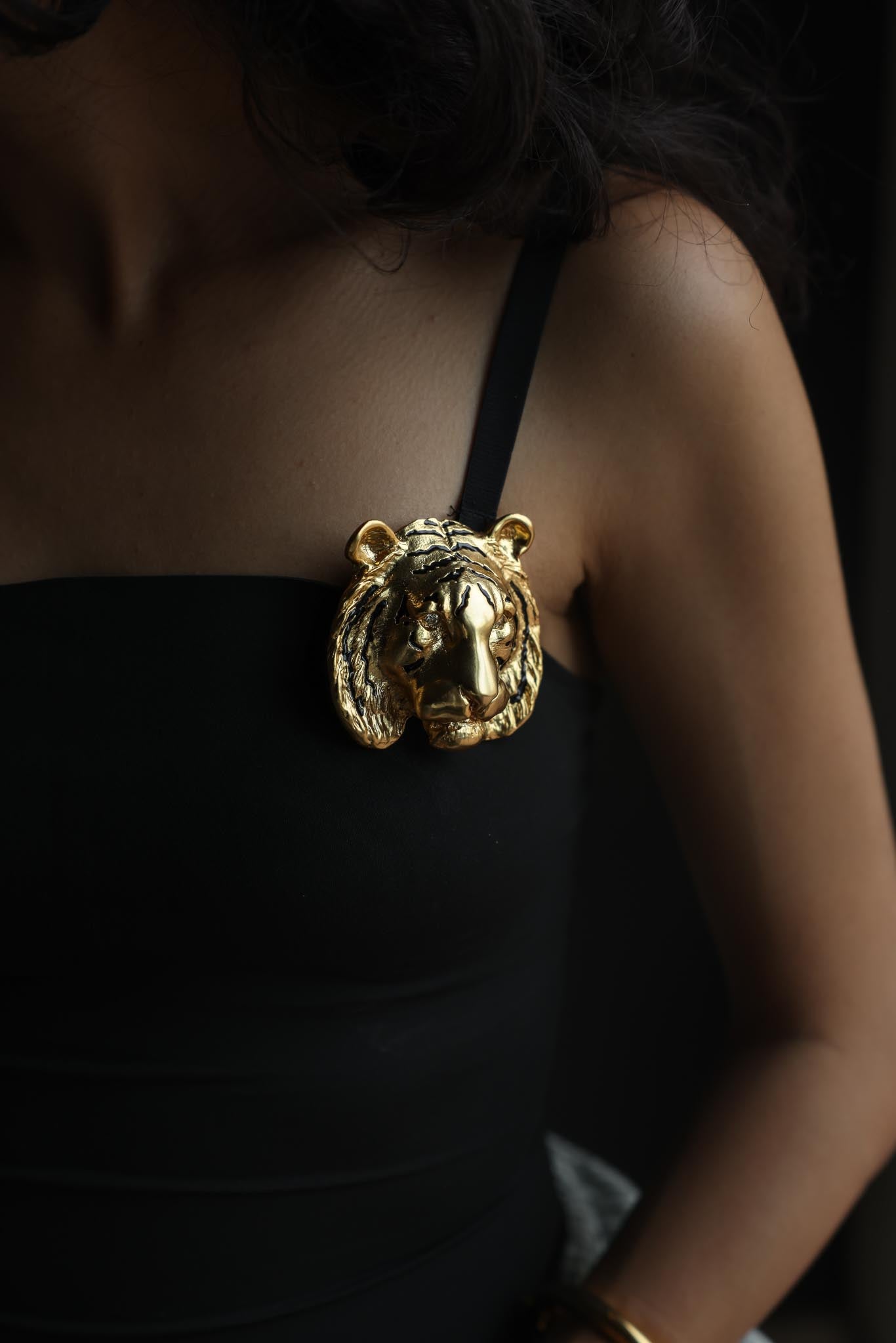 Doreen Ryan Tiger Head Brooch