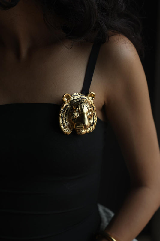 Doreen Ryan Tiger Head Brooch