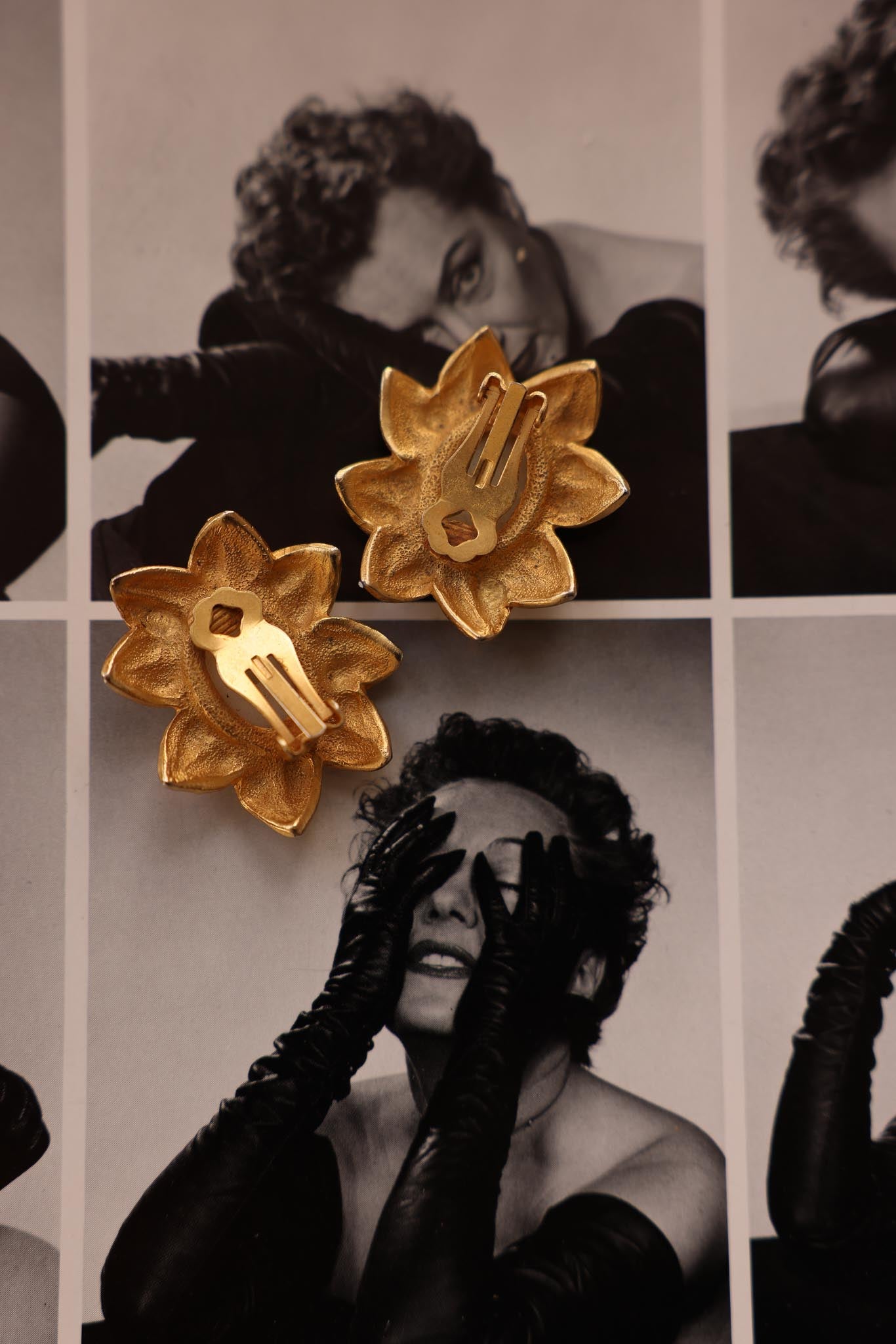Golden Bloom  Earrings|Vintage Baazaar 