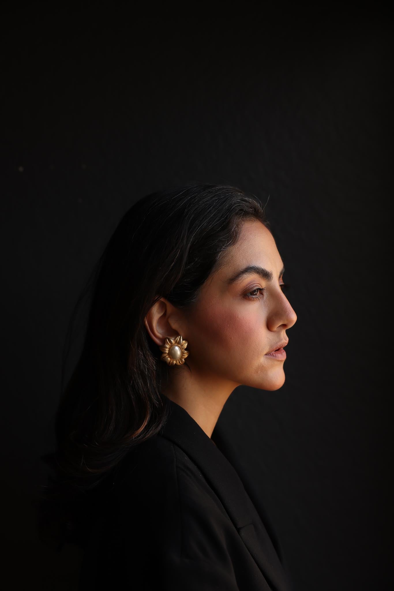 Golden Bloom  Earrings|Vintage Baazaar 