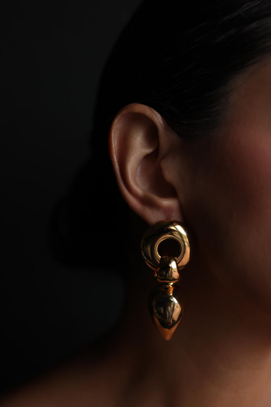 Gold-Tone Drop Earrings