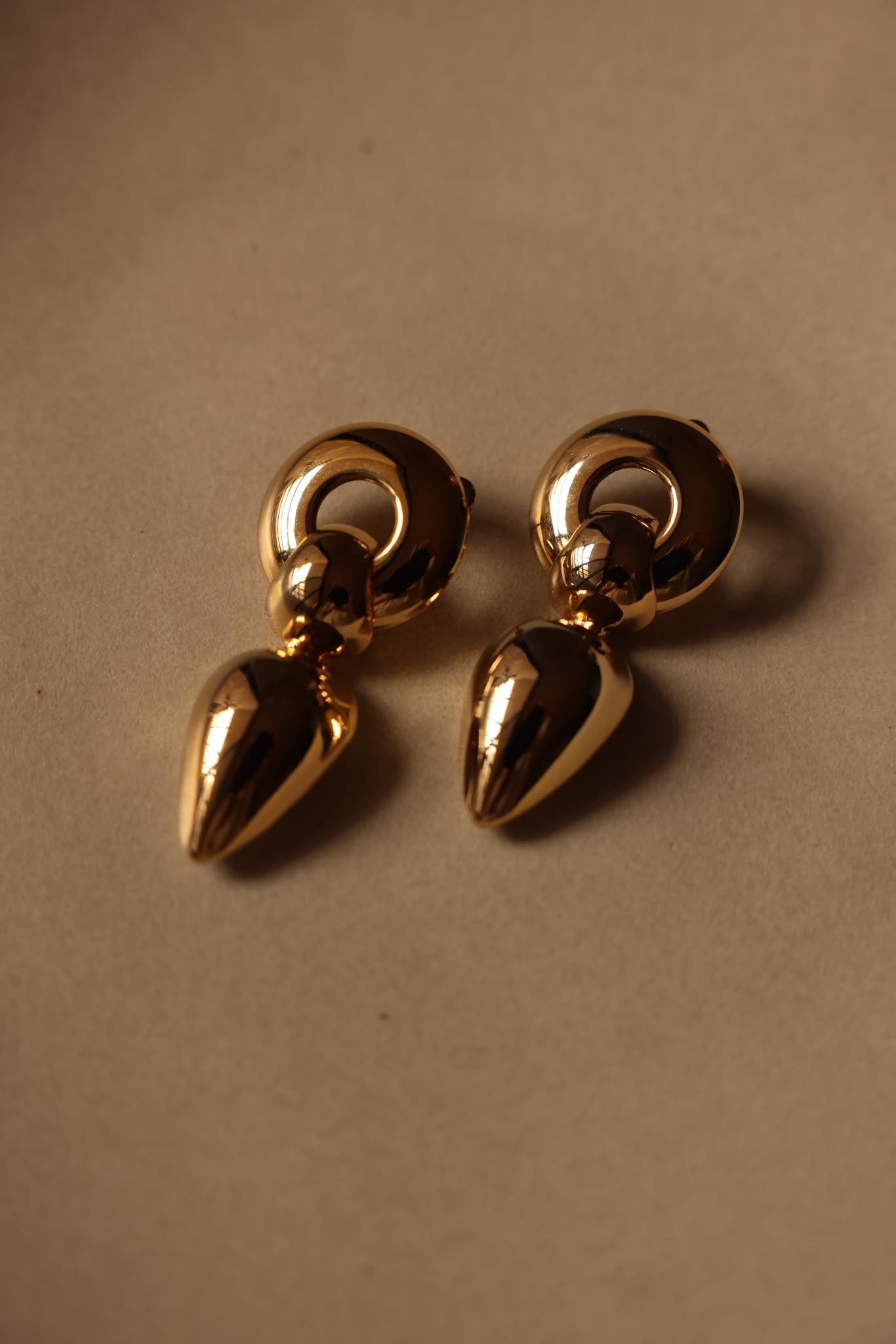 Gold-Tone Drop Earrings