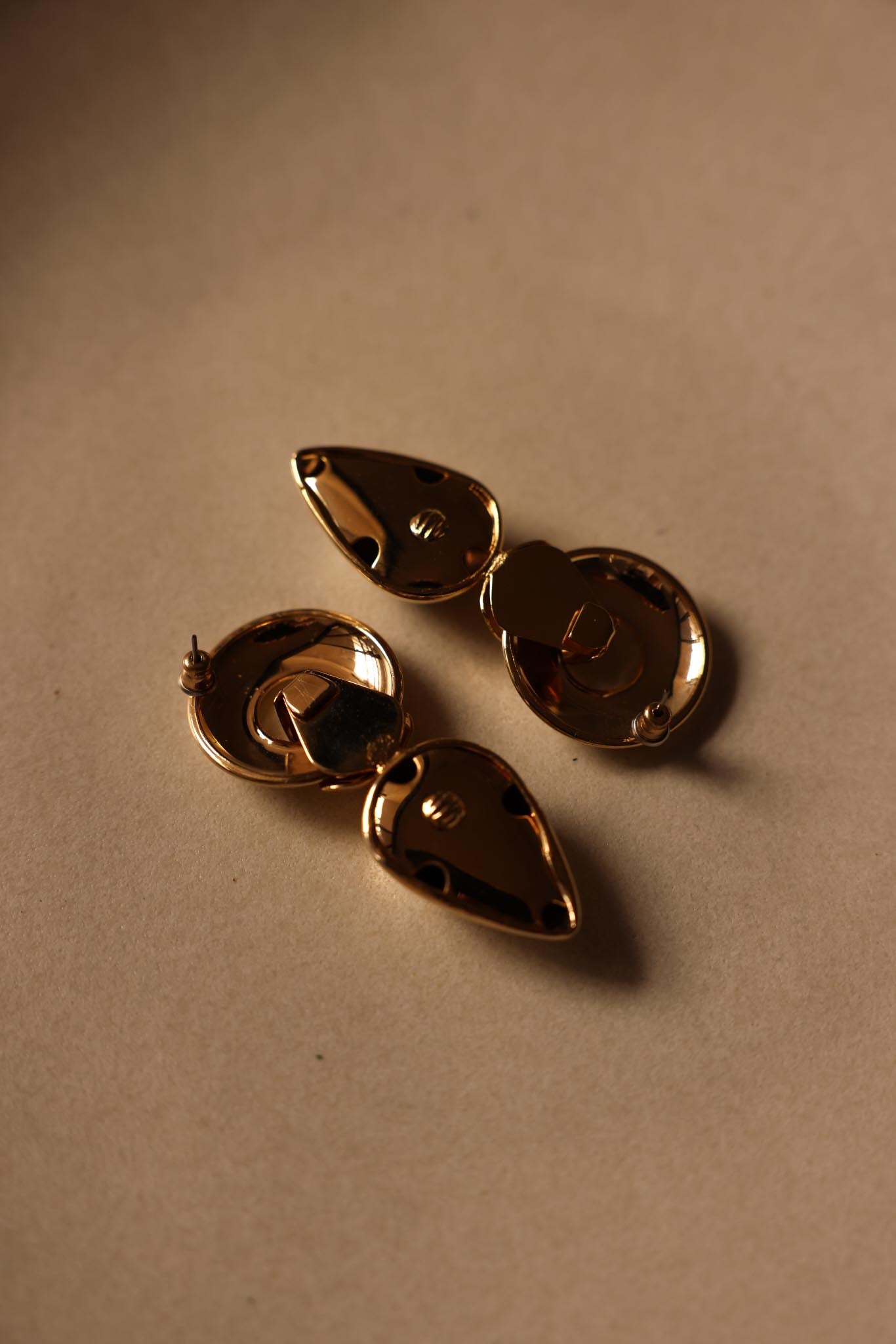 Gold-Tone Drop Earrings