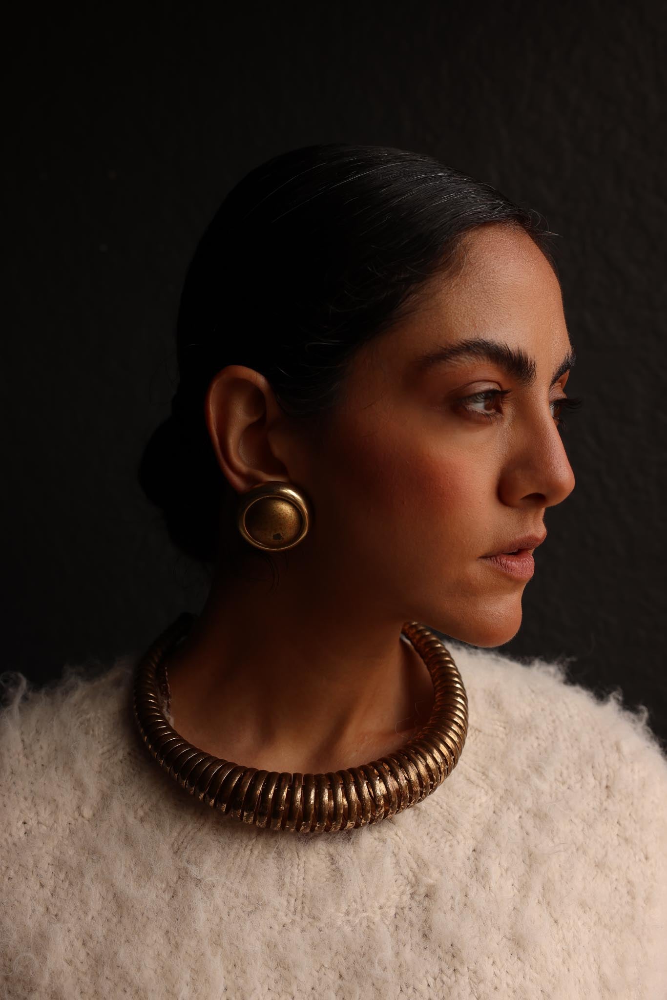Golden Horizon Brass Necklace|Vintage Baazaar 